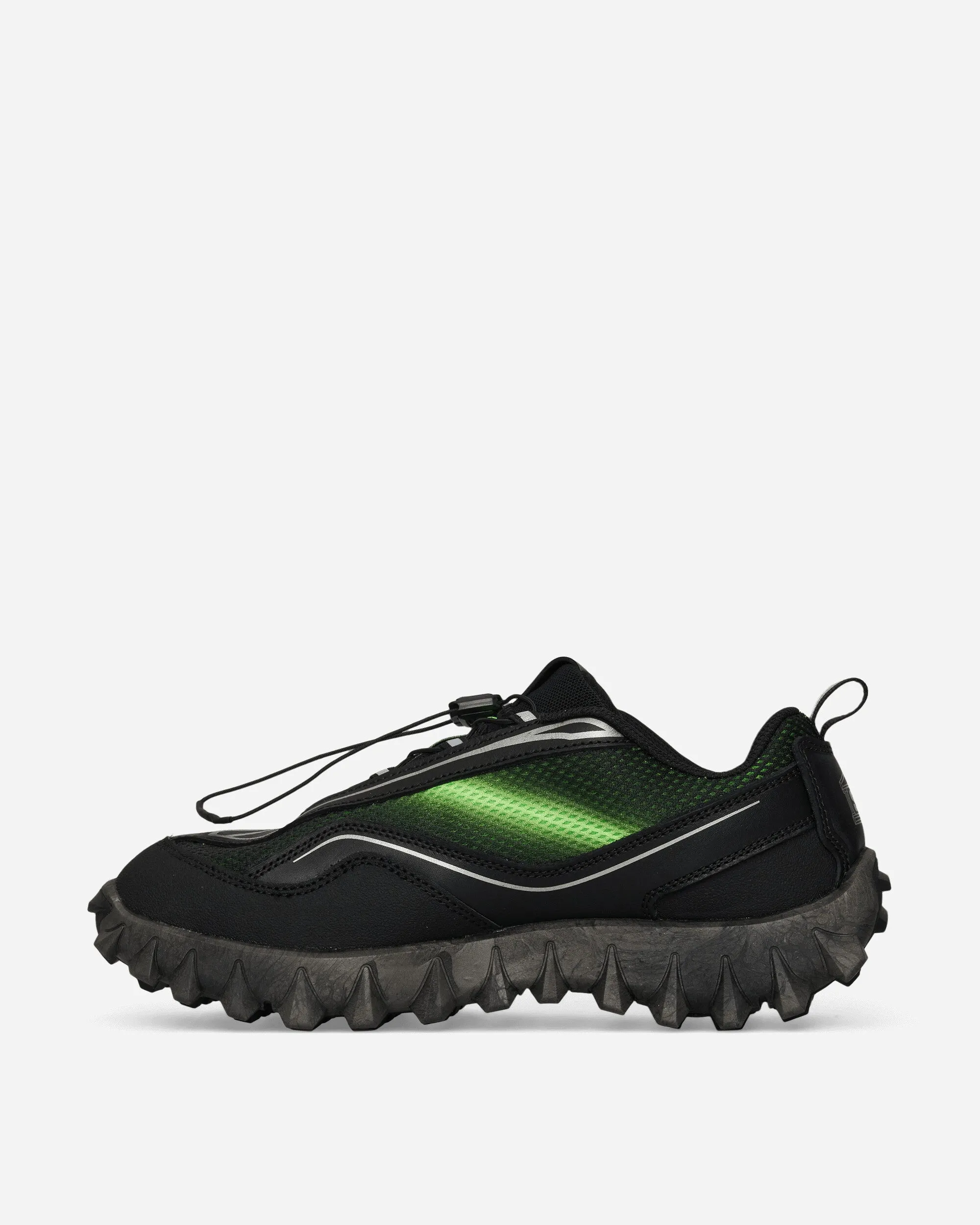 Aries Snowclog?Sneakers Black / Green Gecko Narrow heel Memory foam insole