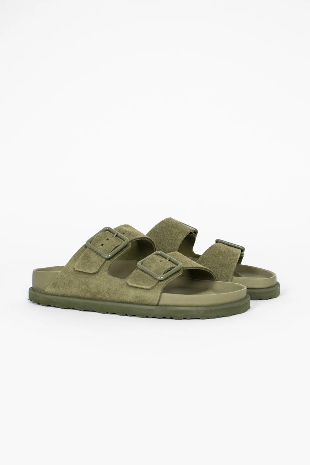 Timeless Footwear Arizona Cazador Suede Sandal Moss