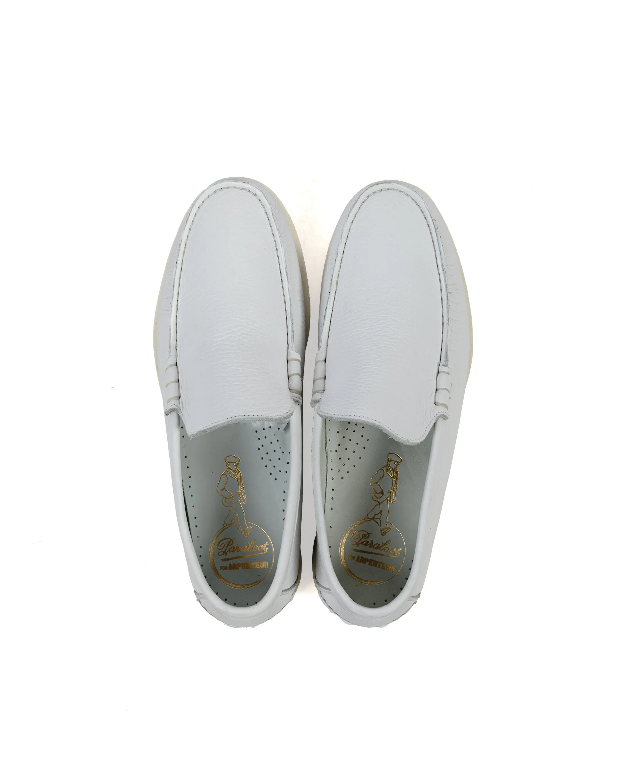 Plain look Arpenteur Paraboot Club Moc White