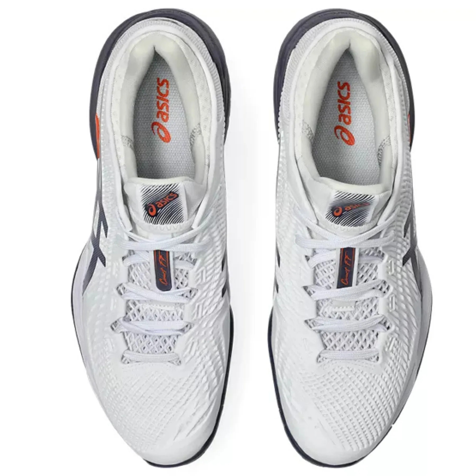 Lightweight Impact Control Asics Court FF 3 Mens  Tennis Shoes - White/Greyish Purple