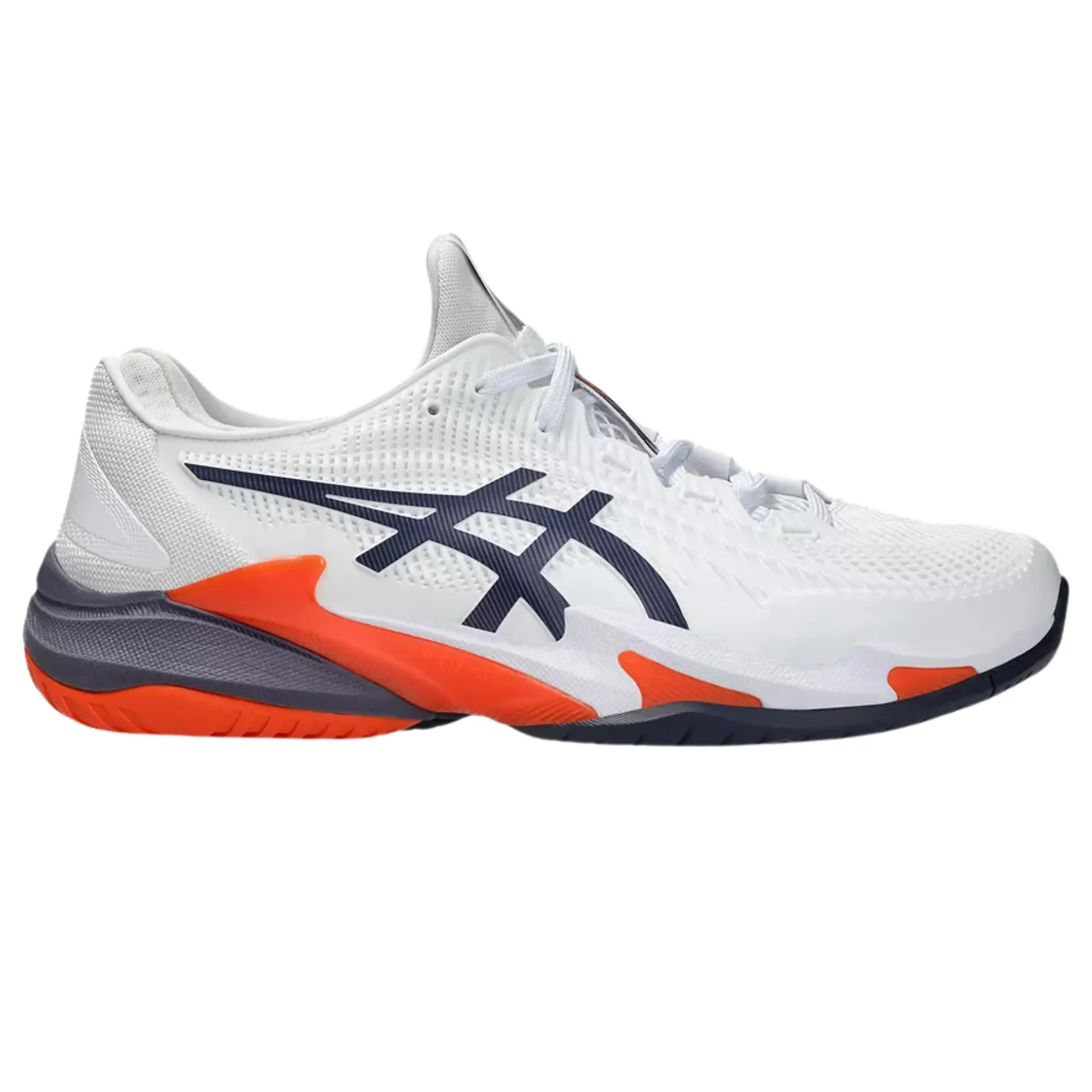 Asics Court FF 3 Mens  Tennis Shoes - White/Greyish Purple Impact Zone Motion Wear