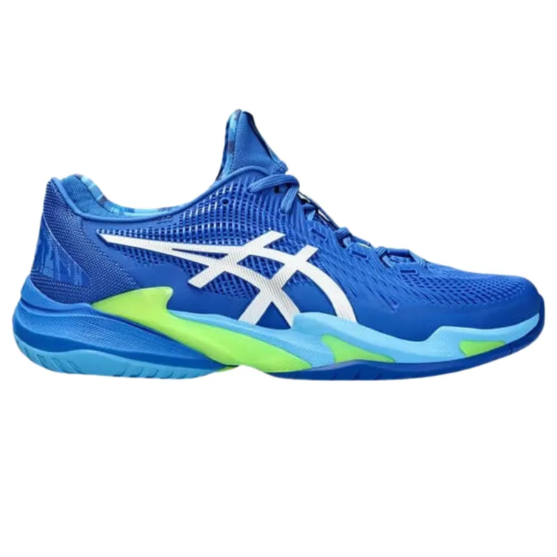 footbed comfort Asics Court FF 3 Novak Mens Tennis Shoes  - Tuna Blue/White