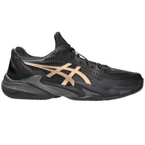 Asics Court FF 3 Novak Night Energy Hard Court Mens Tennis Shoes - Black/Prism Gold Street Fit Versatile Fit