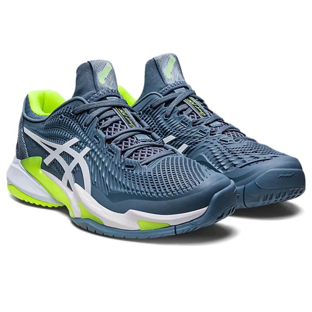 Asics Court FF 3 Tennis Shoes - Steel Blue/White Urban Style Weekend Activity