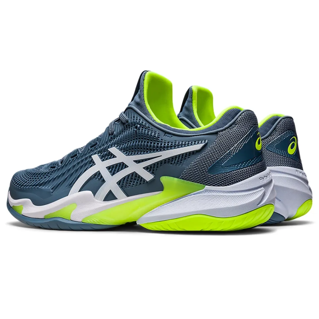 Asics Court FF 3 Tennis Shoes - Steel Blue/White footbed comfort Cushion Sole