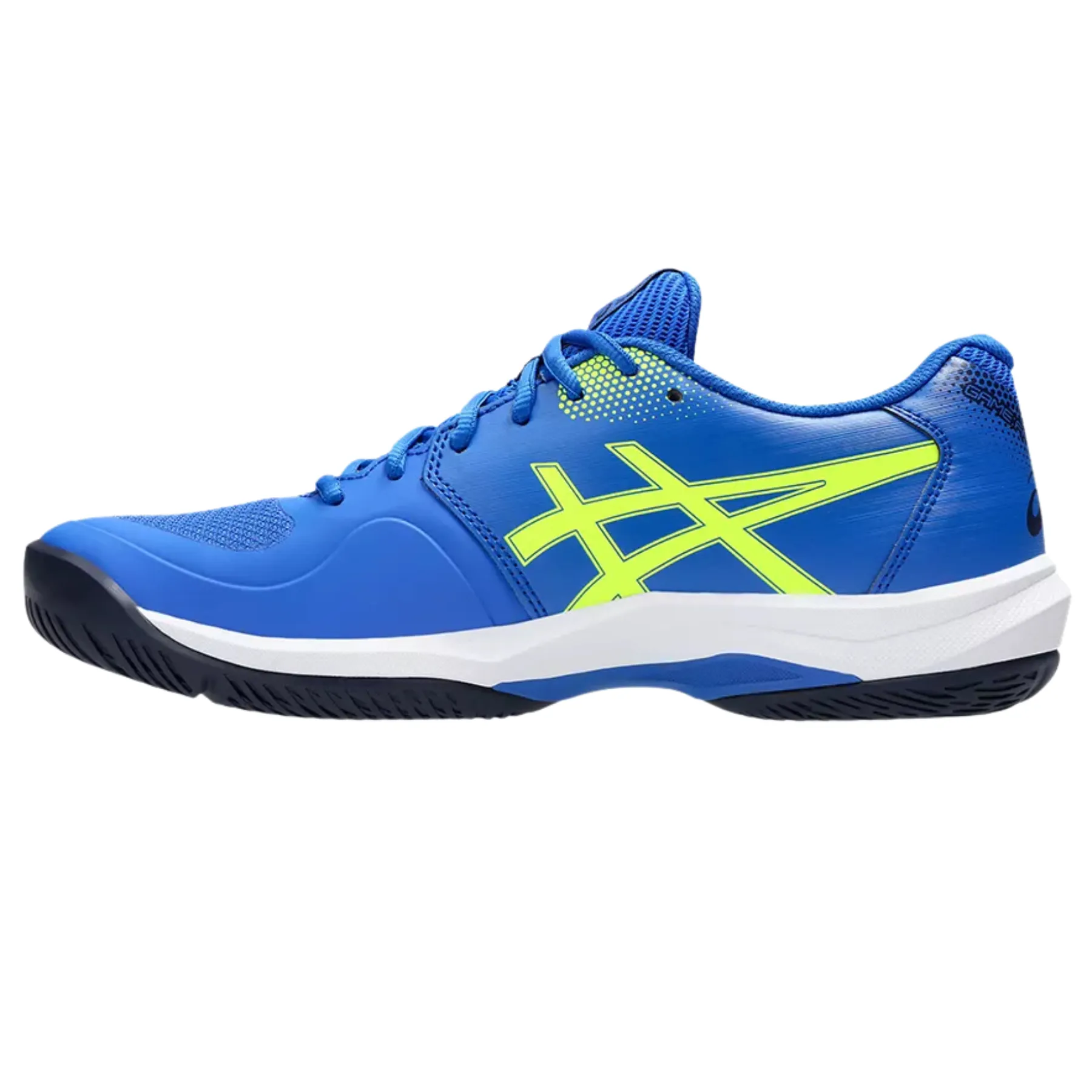 Moisture wicking Travel Wear Asics Game FF Pickleball Shoes - Illusion Blue / Safety Yellow