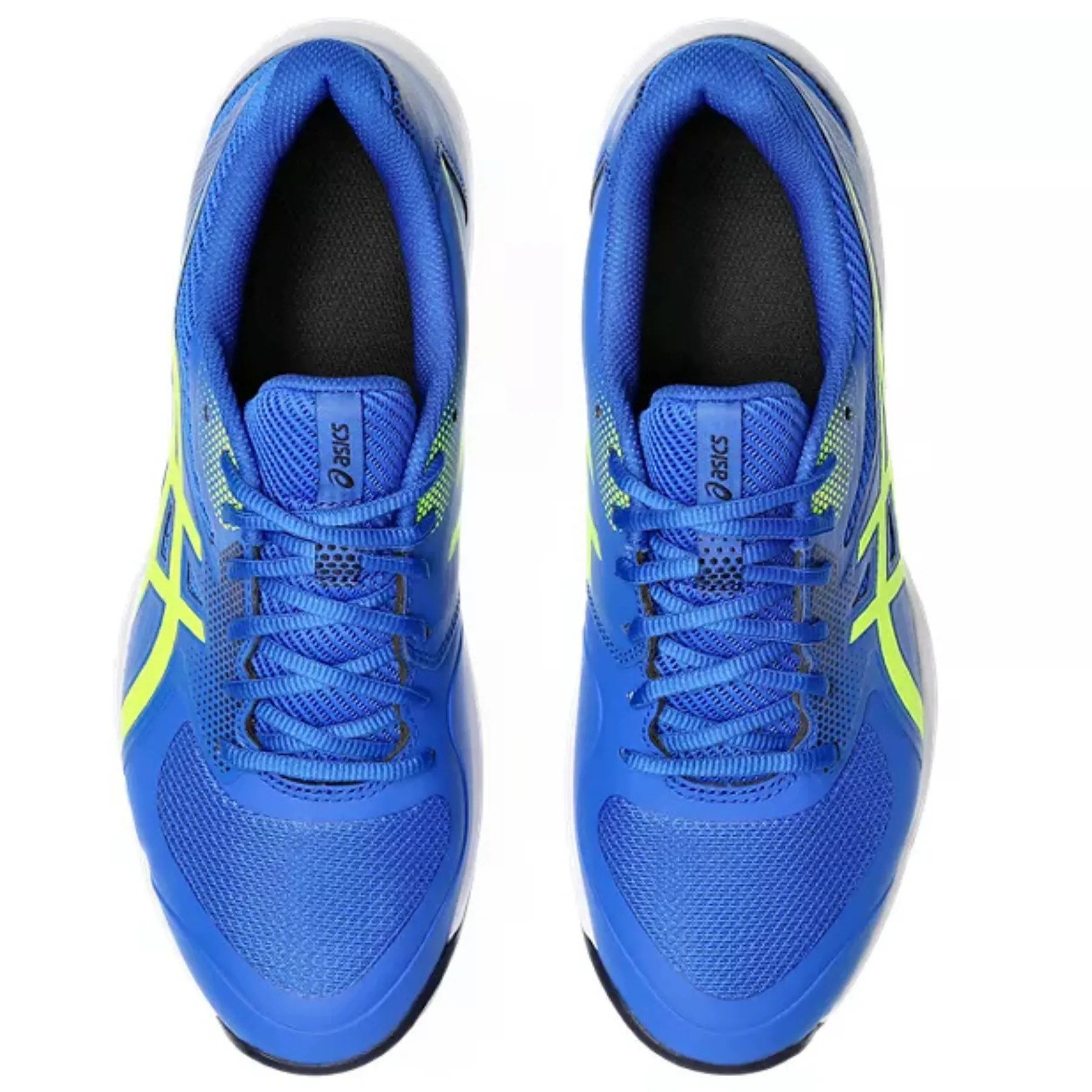 Anti Bacterial Asics Game FF Pickleball Shoes - Illusion Blue / Safety Yellow