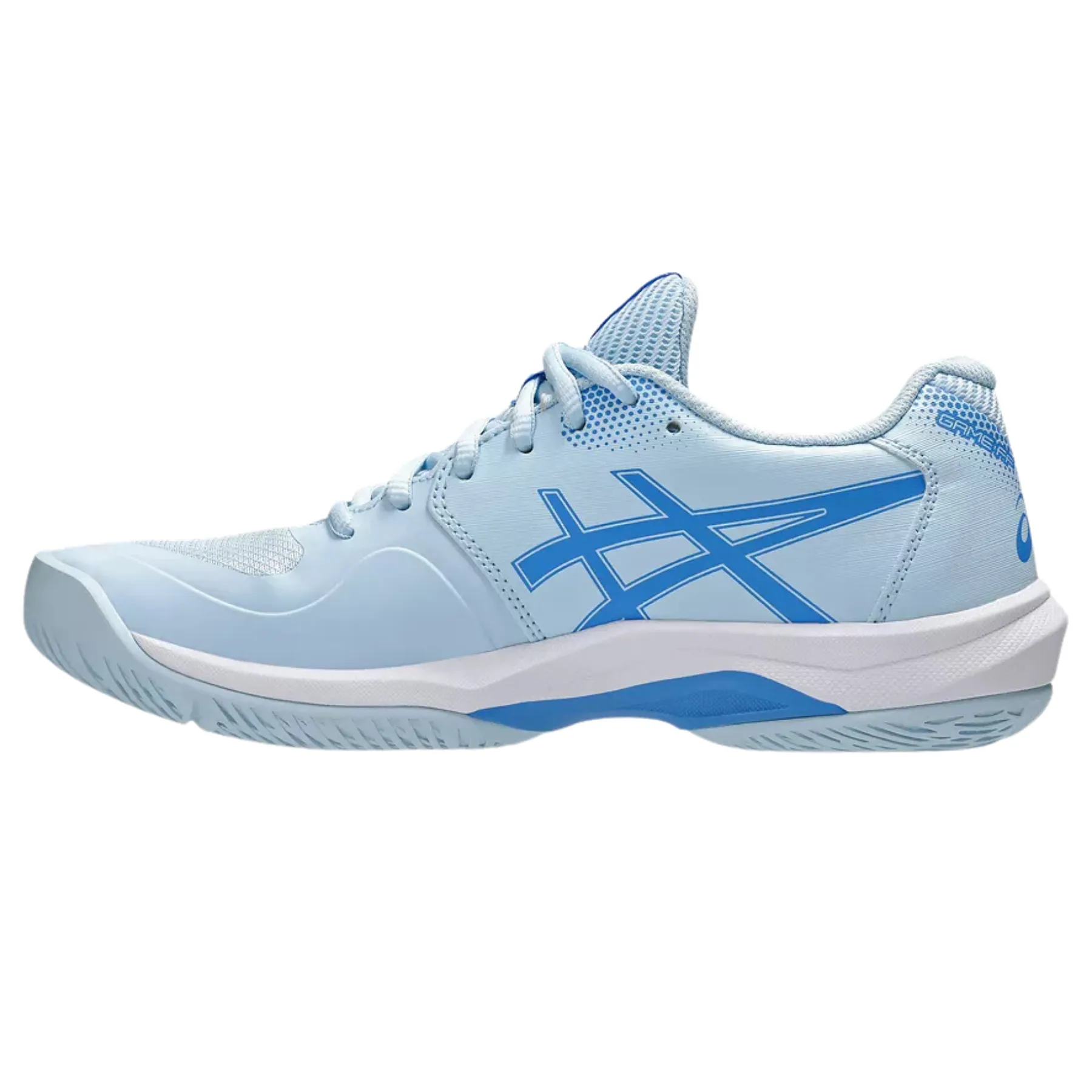 Asics Game FF Pickleball Shoes - Light Blue/Blue Coast Indoor Court Speed Training