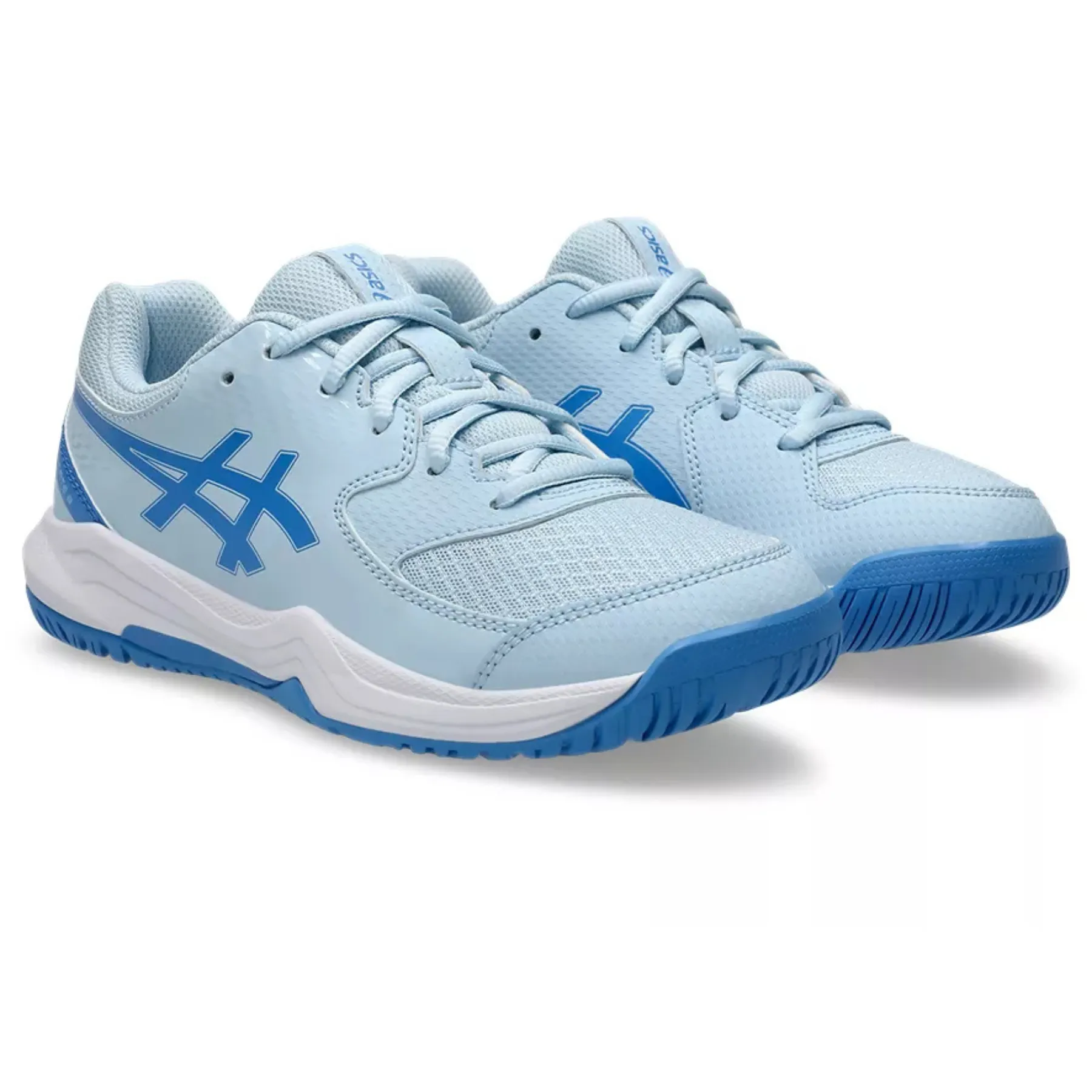 Asics Gel Dedicate 8 GS Junior Tennis Shoes - Light Blue/Blue Coast Comfort Fit
