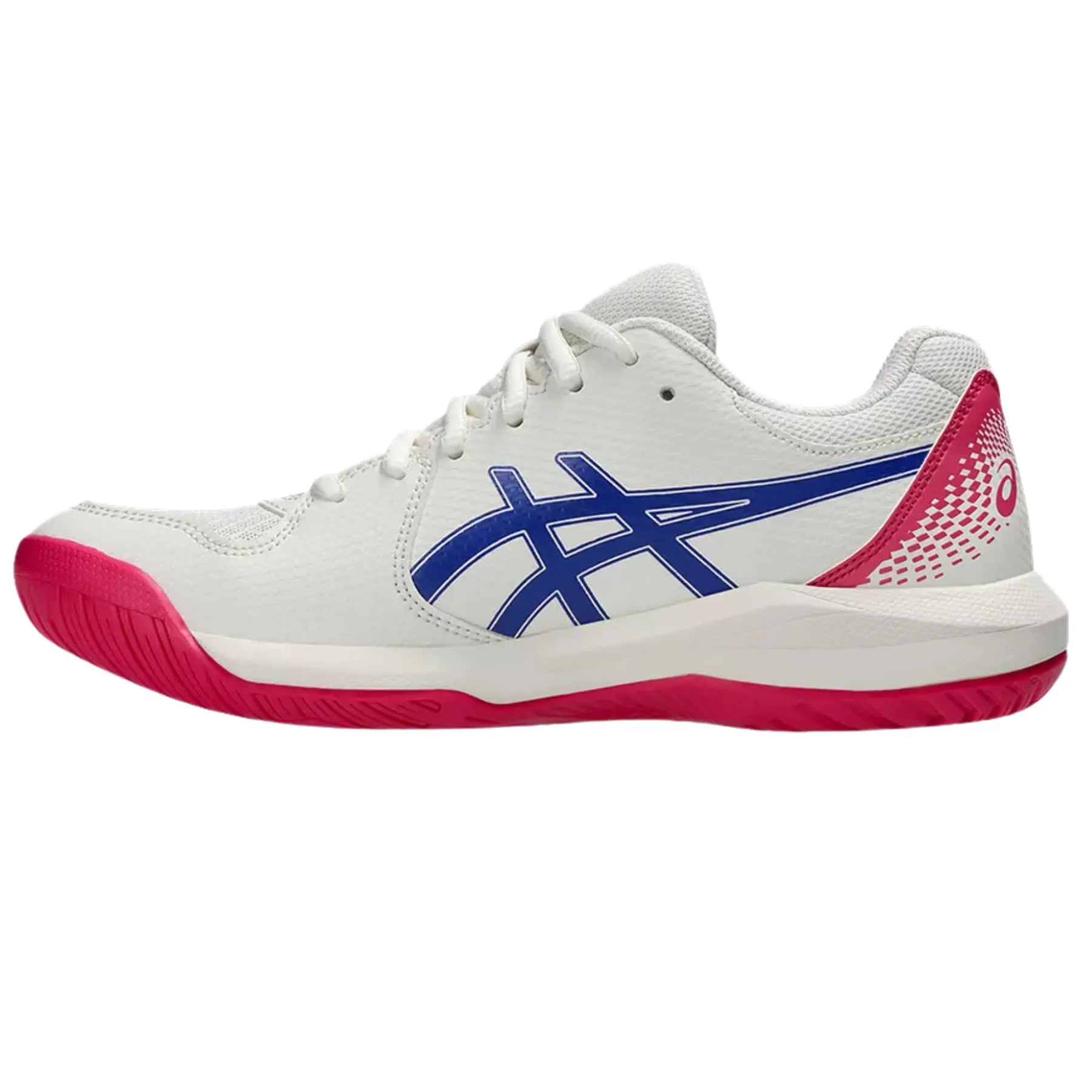 Fitness Motion Neutral Tone Asics Gel-Dedicate 8 Hard Court Womens Tennis Shoes ?C Cream/Dark Cobalt