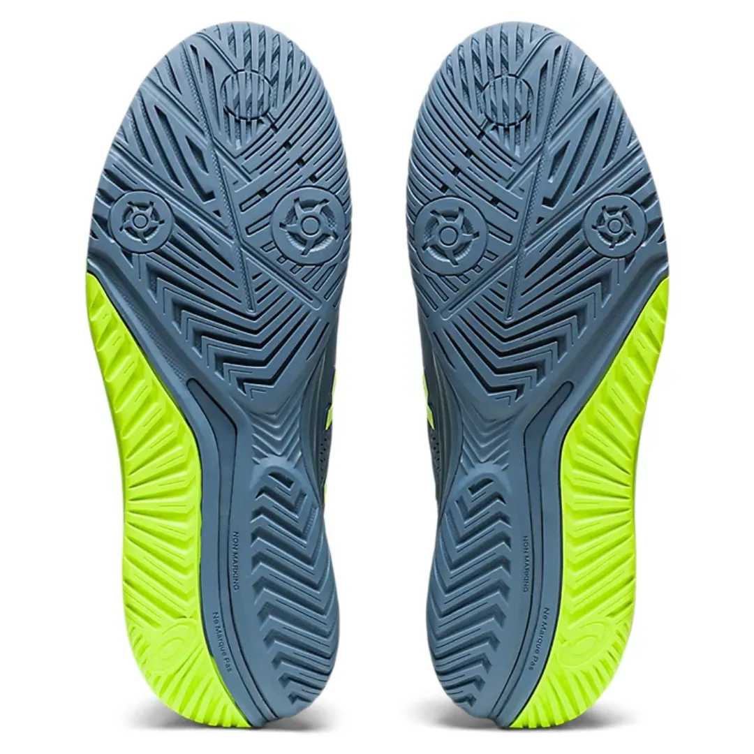 Asics Gel-Resolution 9 Tennis Shoes - Steel Blue/Hazard Green Flexible Cushion