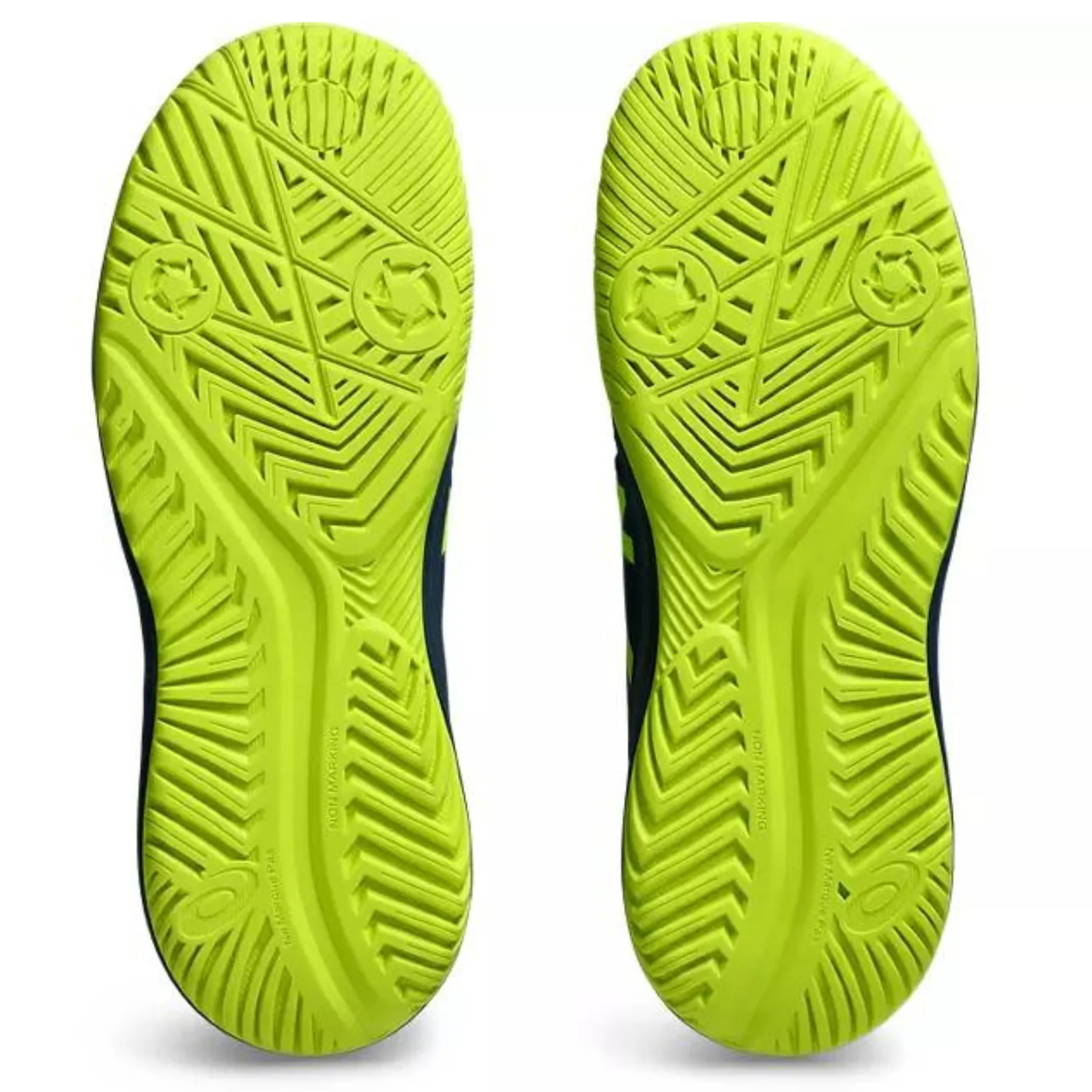 Asics Gel Resolution 9 Youth Tennis Shoes - Mako Blue/Safety Yellow Padded Tongue Street Fit