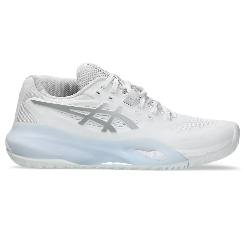 Asics Gel Resolution Womens Tennis Shoes - White/Pure Silver City Style
