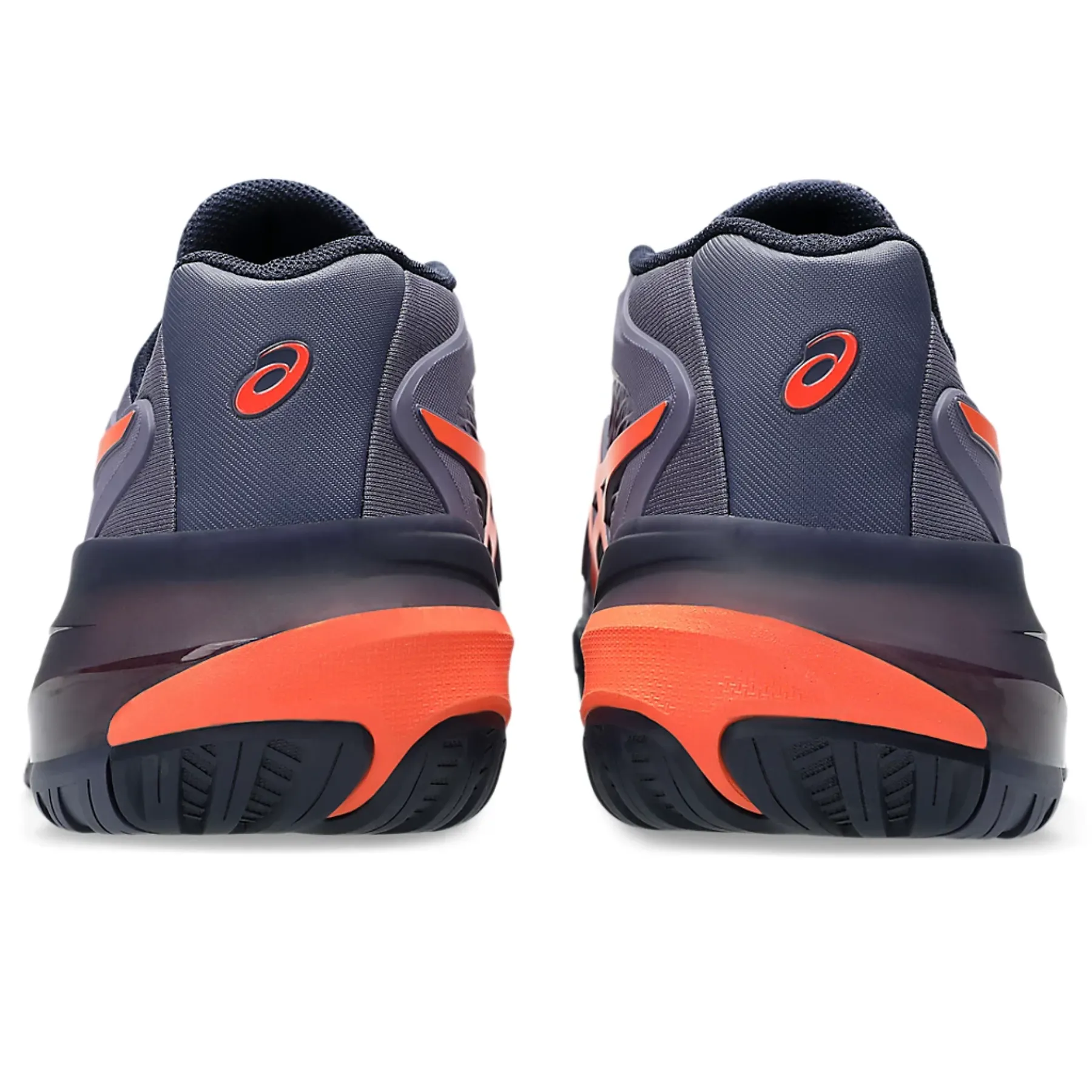 Compact Fit Responsive Asics Gel Resolution X Wide 2E Men Tennis Shoes - Greyish Purple/Nova Orange