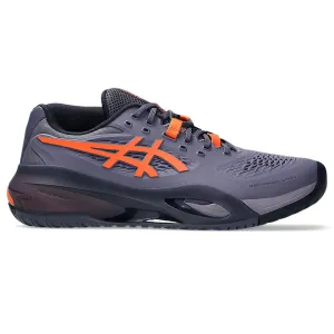 Foot alignment Quick Wear Asics Gel Resolution X Wide 2E Men Tennis Shoes - Greyish Purple/Nova Orange