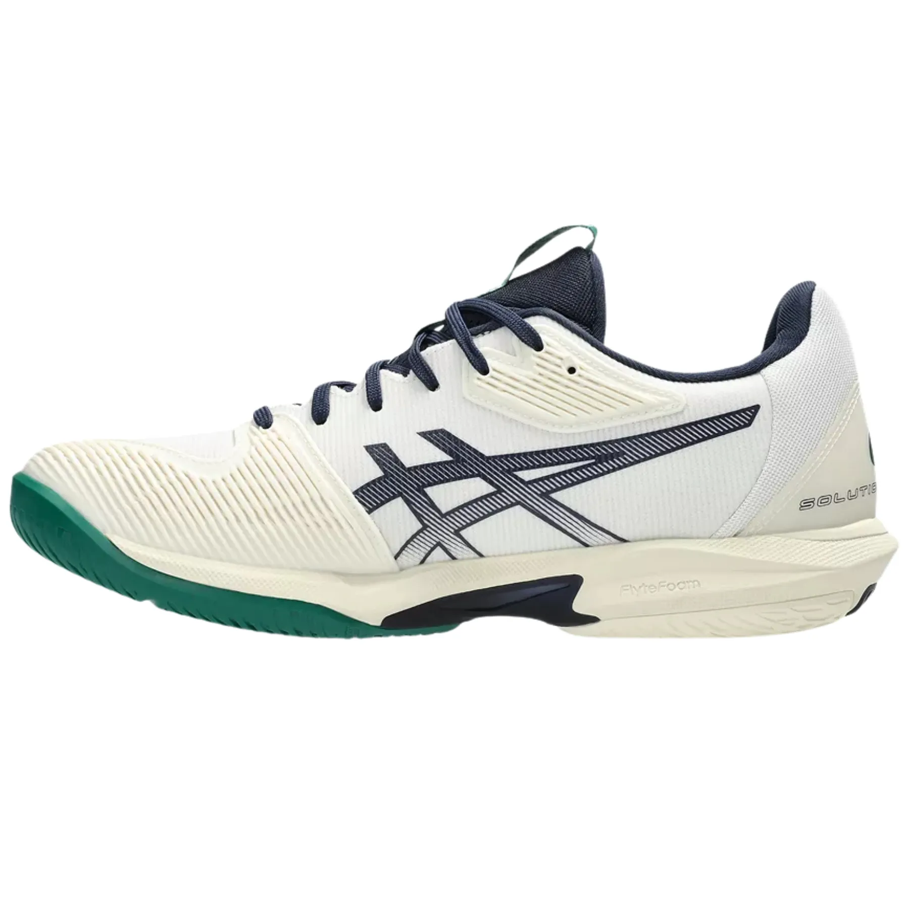 Asics Solution Speed FF 3 Hard Court Mens Tennis Shoes - Cream/Midnight High Top Indoor Court
