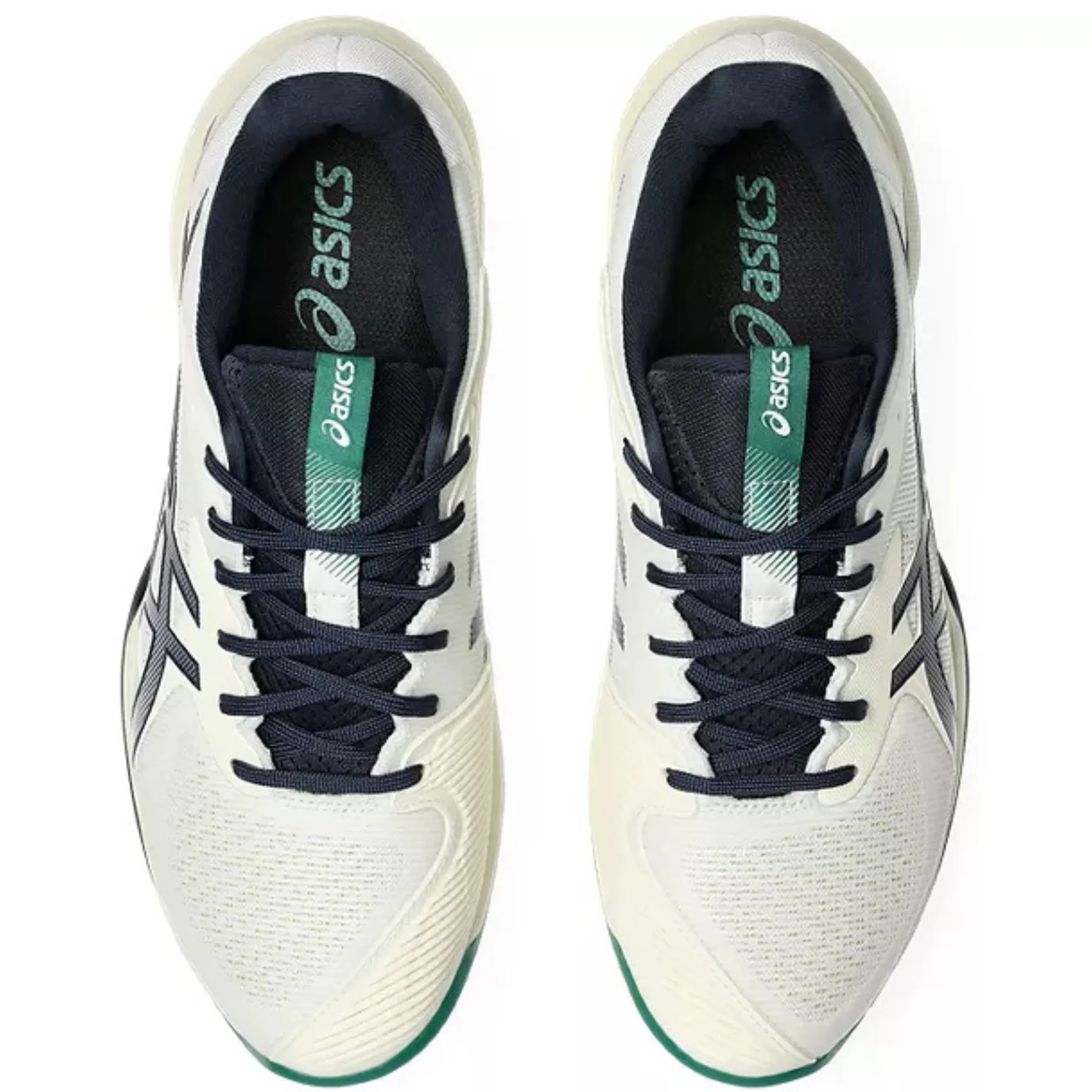 Supportive Fit Stretch upper Asics Solution Speed FF 3 Hard Court Mens Tennis Shoes - Cream/Midnight