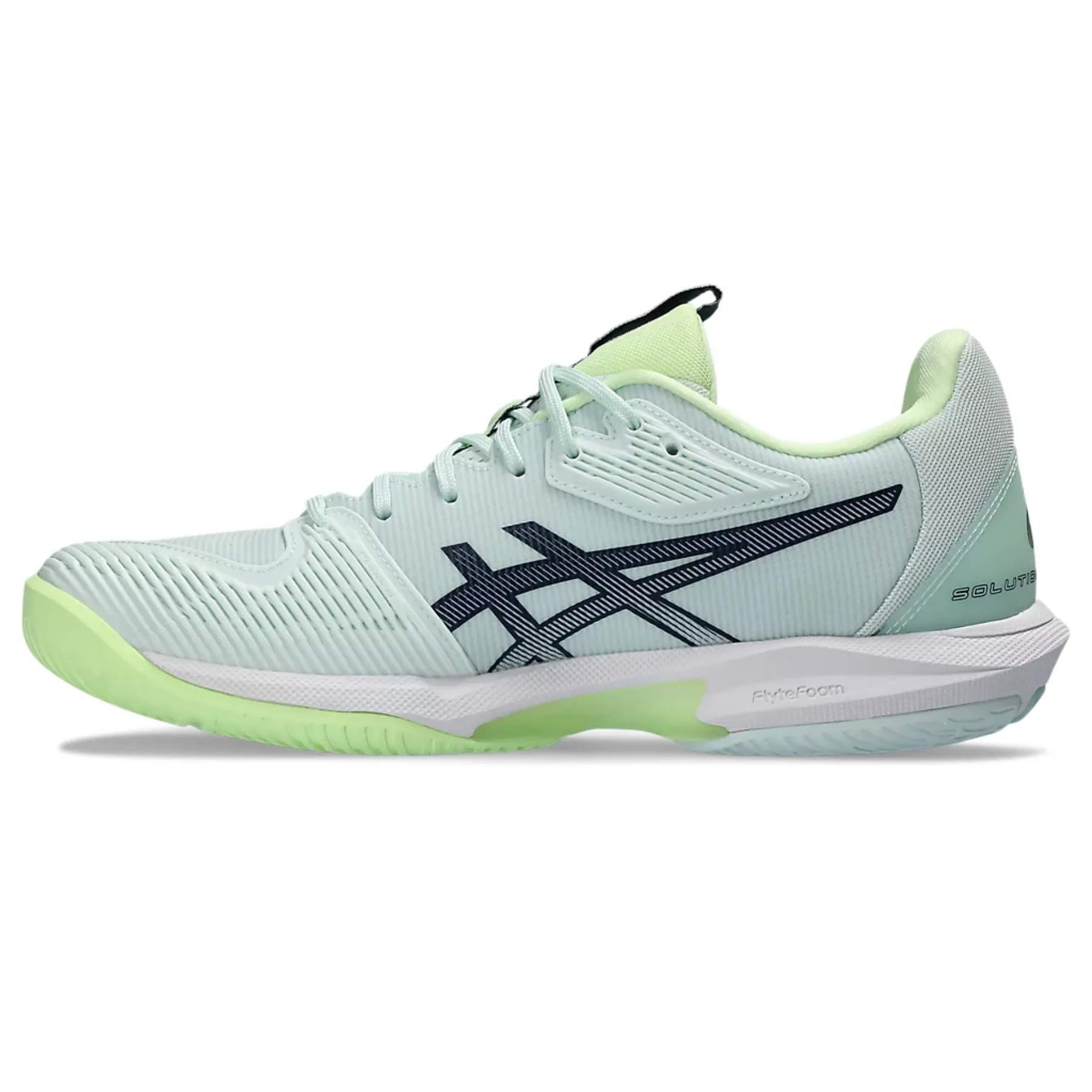 Zip Up Design casual users Asics Solution Speed  FF 3 Women Tennis Shoes - Pale Mint/Blue Expanse