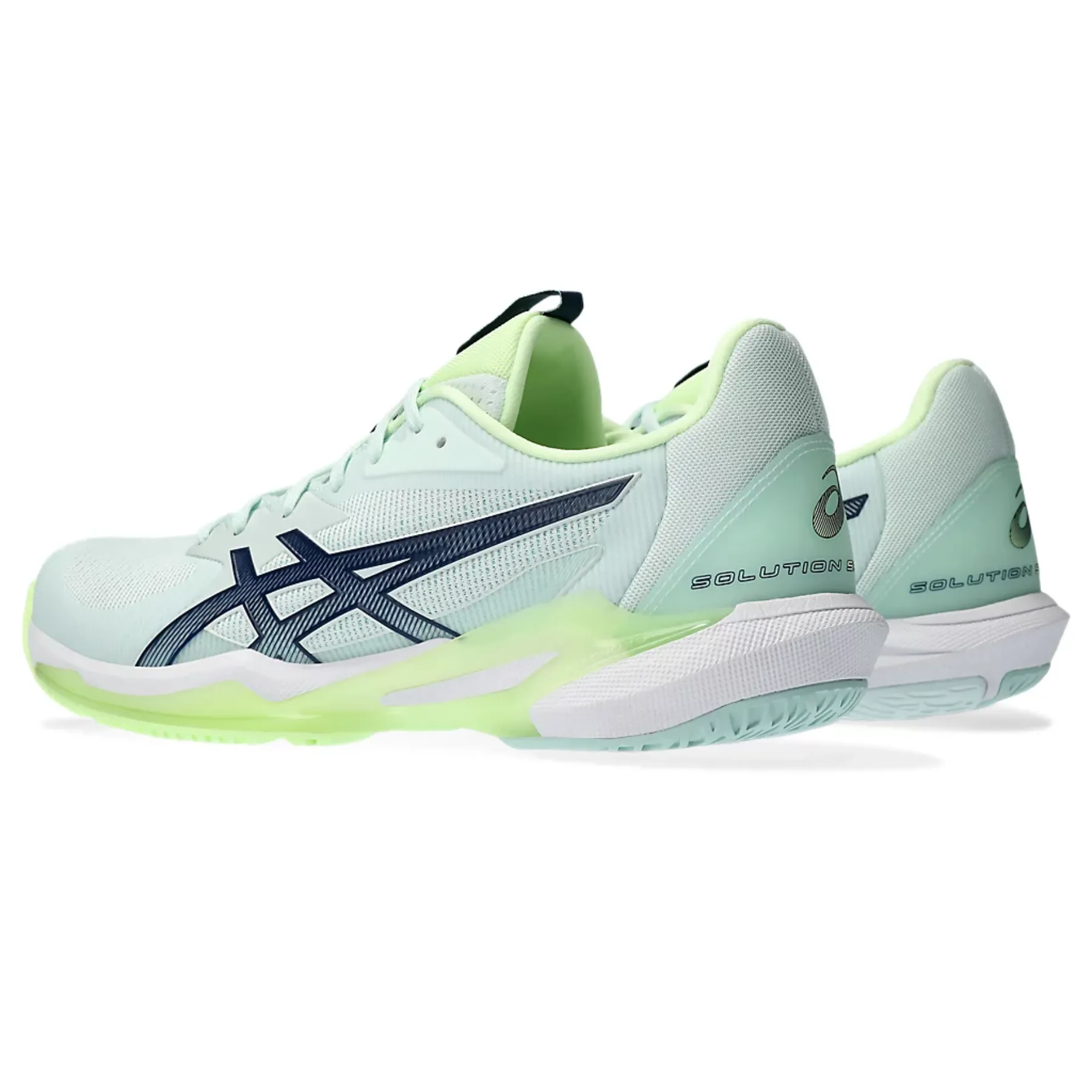 Functional Mesh Minimal Look Asics Solution Speed  FF 3 Women Tennis Shoes - Pale Mint/Blue Expanse