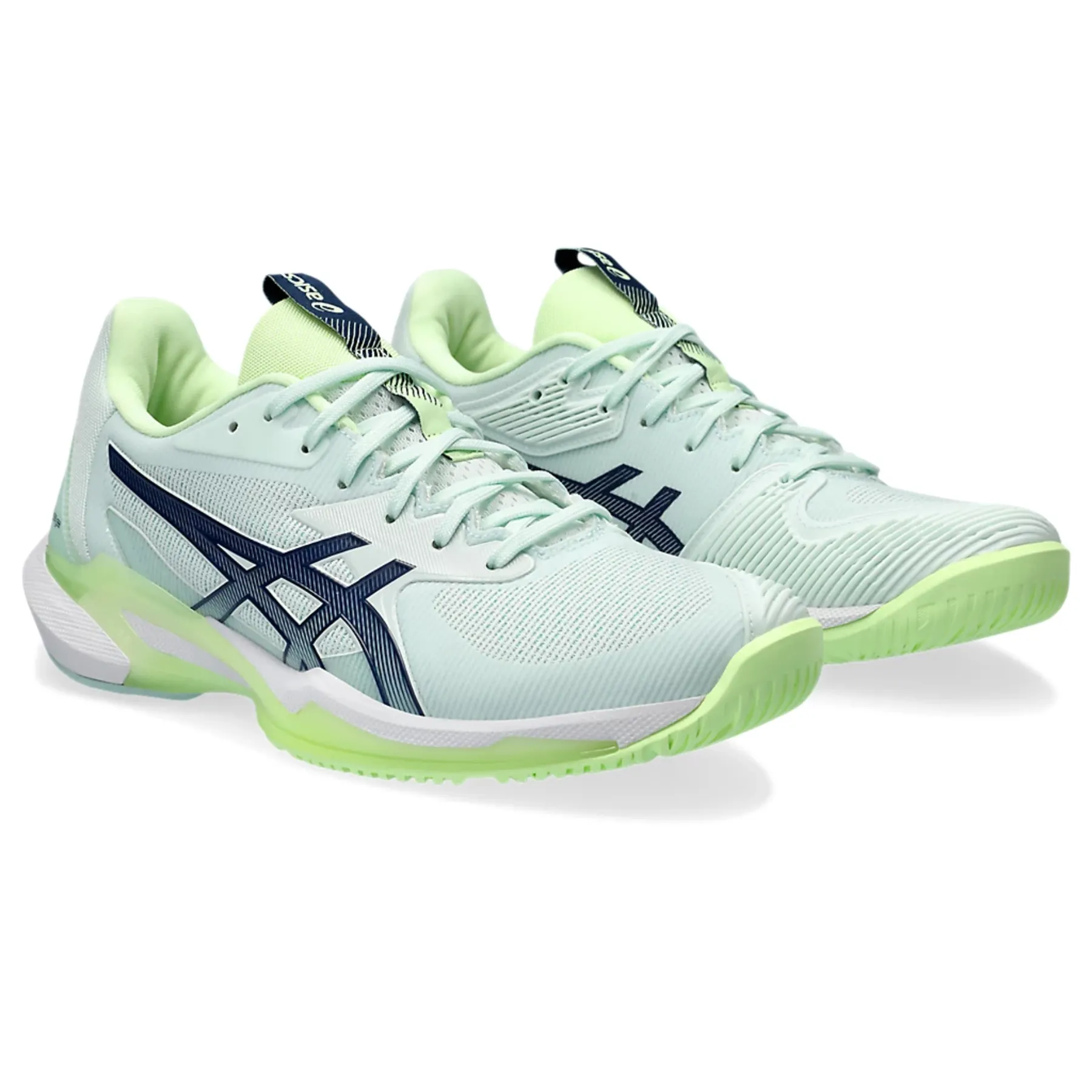 Soft Footbed Asics Solution Speed  FF 3 Women Tennis Shoes - Pale Mint/Blue Expanse
