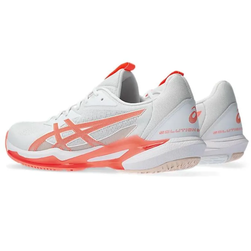 Asics Solution Speed FF 3 Women's Tennis Shoes - White/Sun Coral Cushioned Edge Recreational Athletes