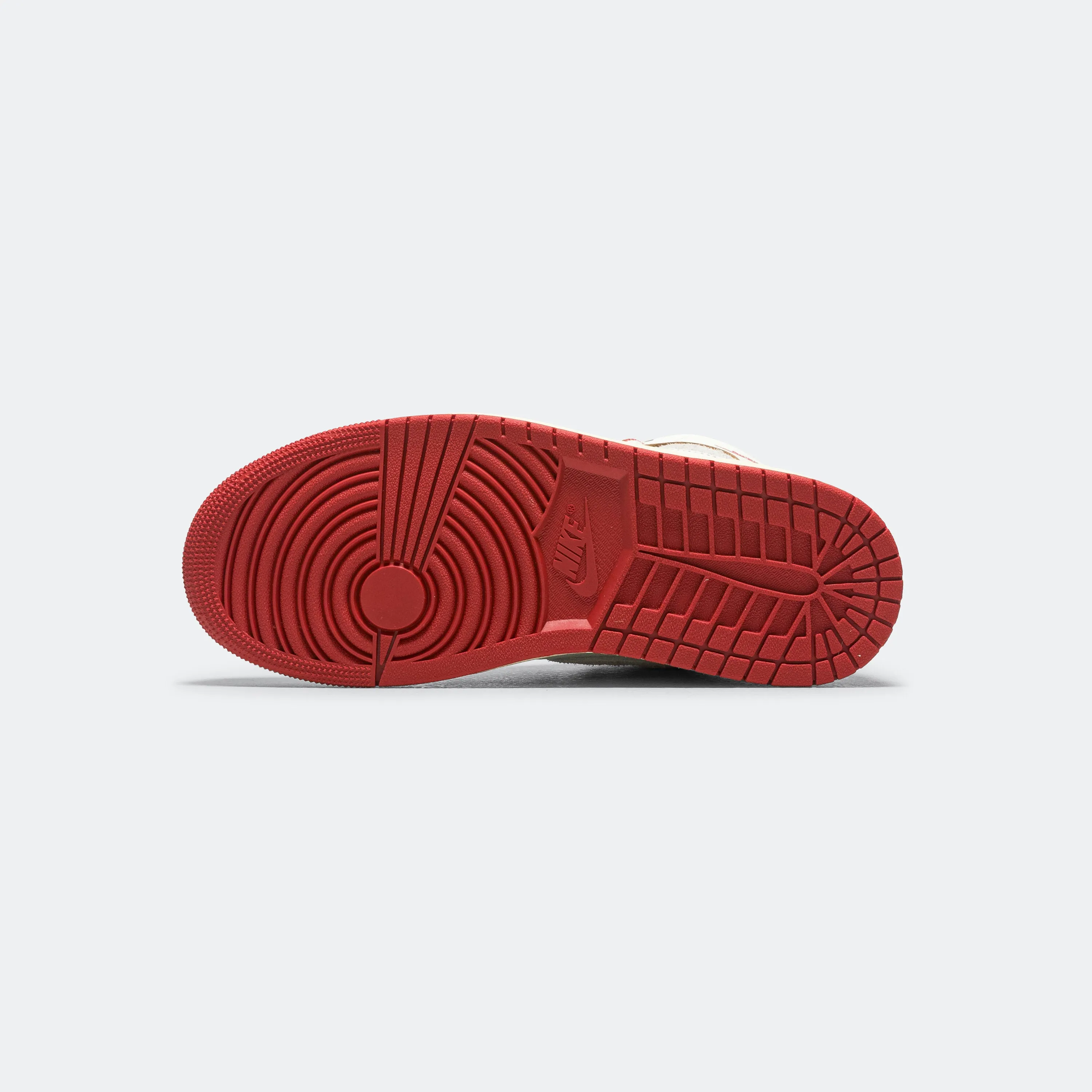 Womens Air Jordan 1 High OG - Sail/Cinnabar-Light Bone Comfortable Knit
