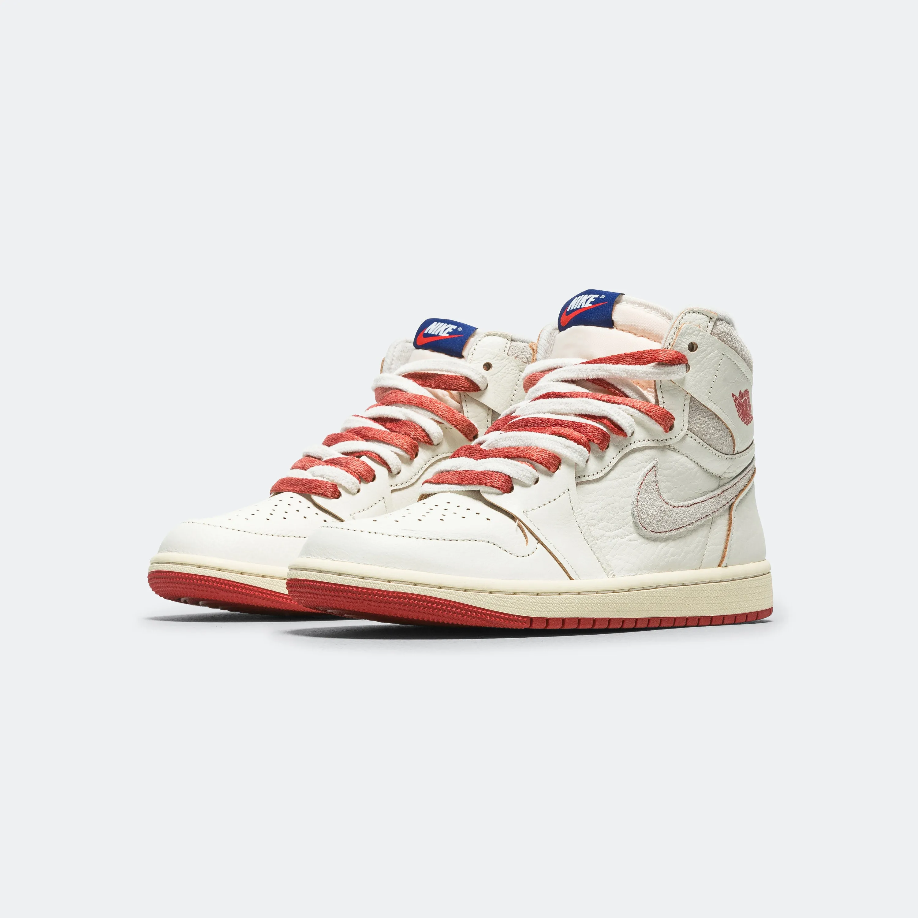 Womens Air Jordan 1 High OG - Sail/Cinnabar-Light Bone Thermoplastic Heel Support Breathable Use