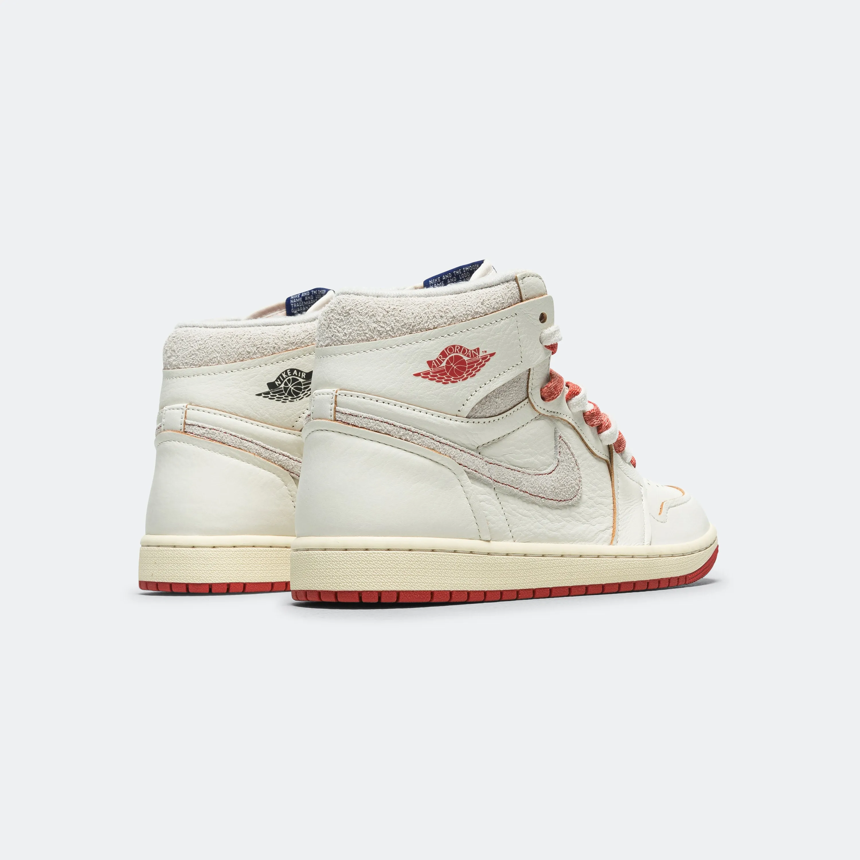 Distinctive breathability Breathable Perforated Panels Womens Air Jordan 1 High OG - Sail/Cinnabar-Light Bone