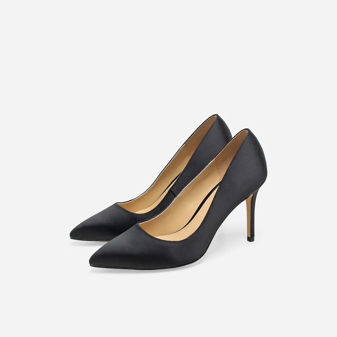 Formal Event Heels Professional Heels Athena Satin Pumps