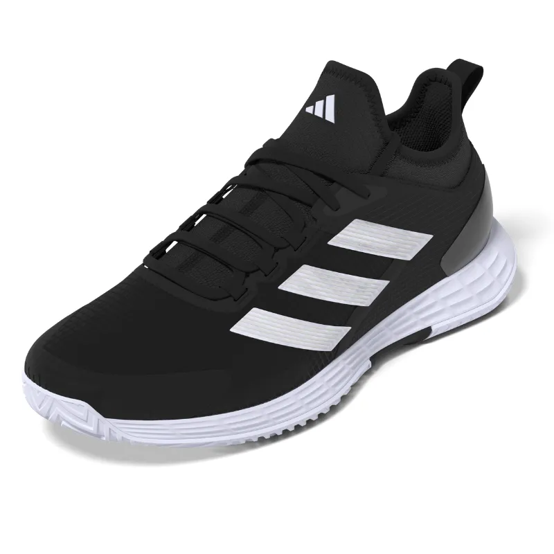 Performance Wear Adidas Adizero Ubersonic 4.1 Mens Tennis Shoes - Core Black / White / Grey Four