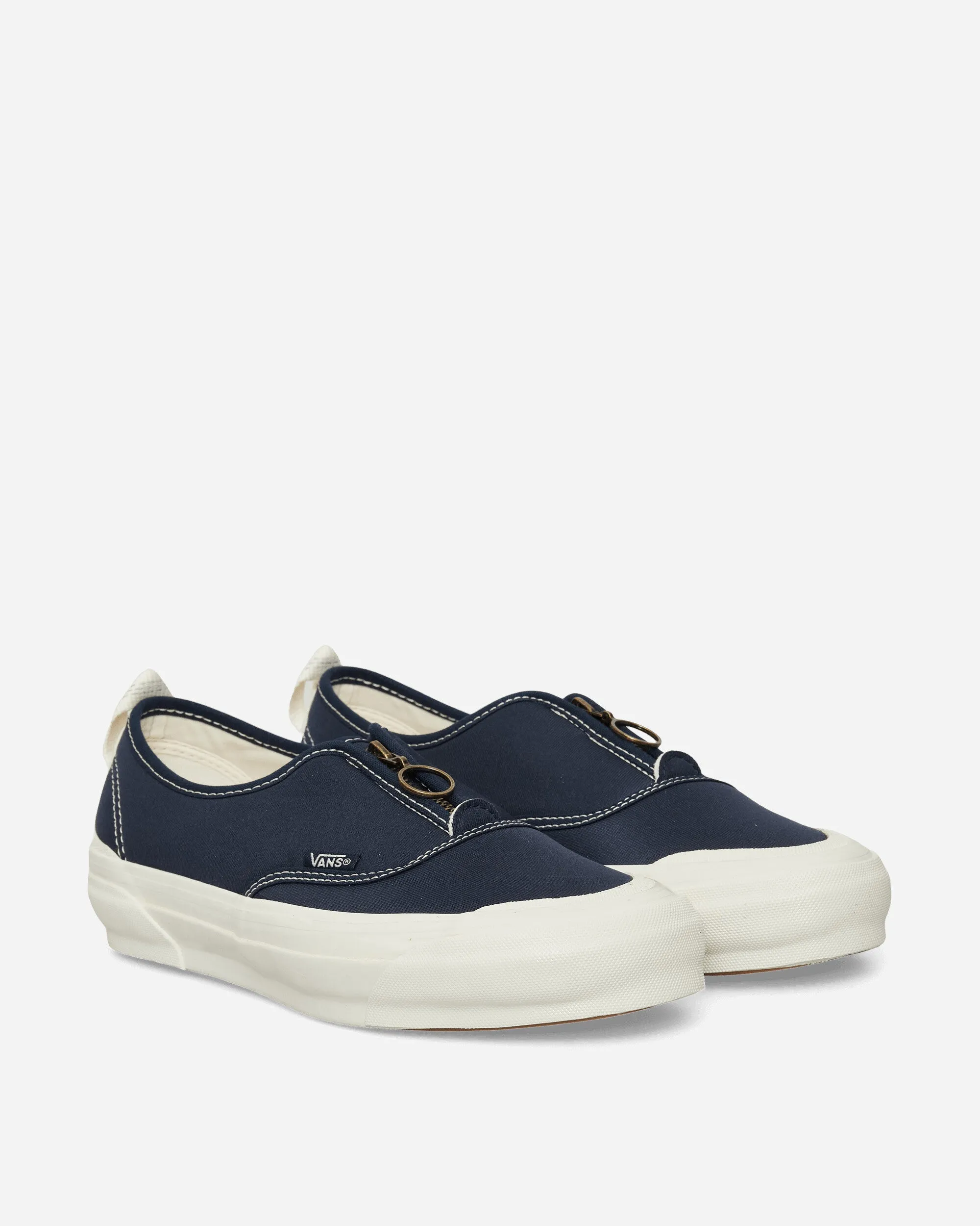 Authentic Zip Vibram Sneakers Dress Blues Neat Lines Modern Wear