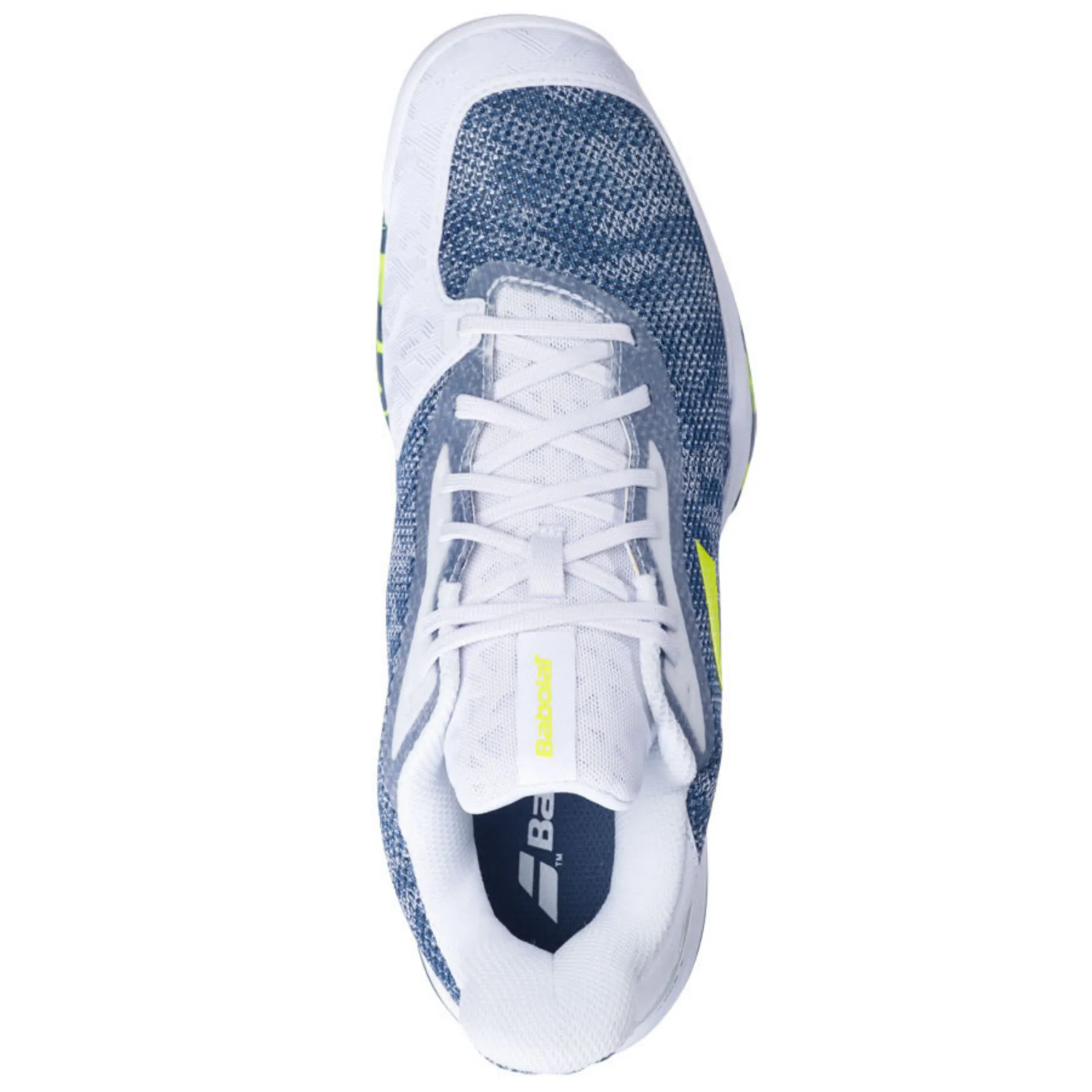 All Season Slip On Style Babolat Jet Tere Clay Men's Tennis Shoes -  White/Dark Blue