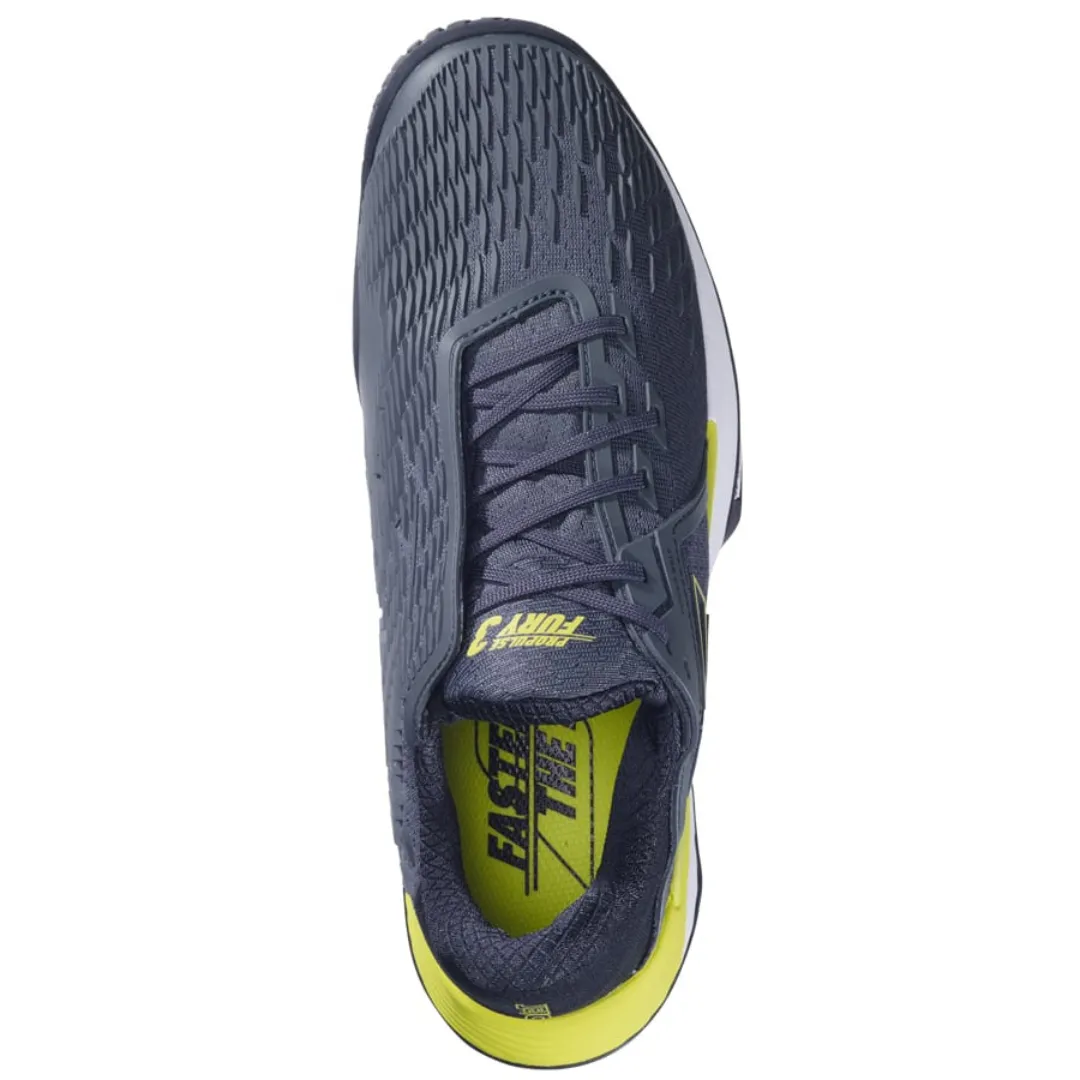 Babolat Propulse Fury 3 All Court Men Tennis Shoes - Grey/Aero Stable Air Flow