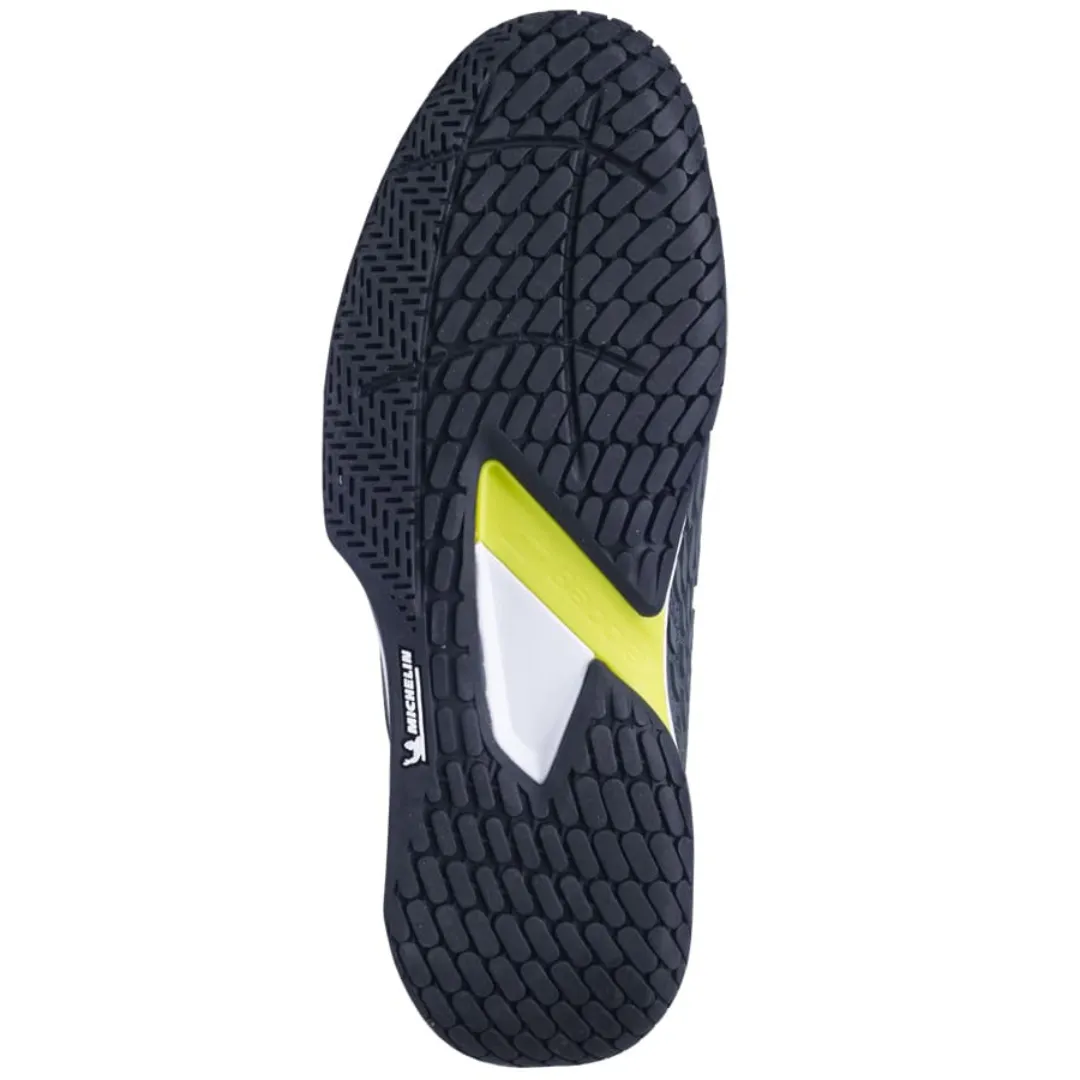 Lightly Padded Babolat Propulse Fury 3 All Court Men Tennis Shoes - Grey/Aero