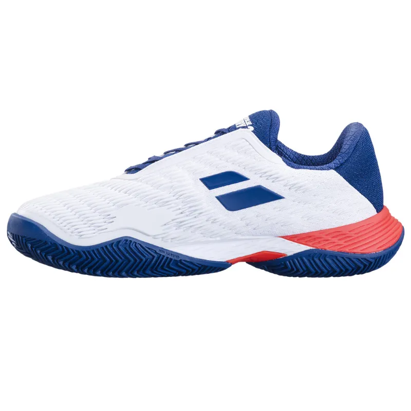 Balance training Babolat Propulse Fury 3 Clay Mens Tennis Shoes - White/Estate Blue