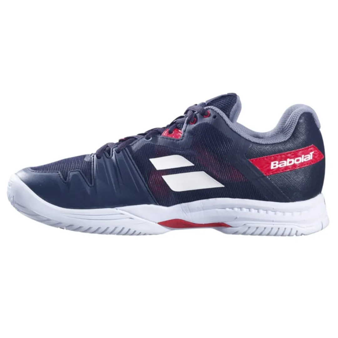 Babolat SFX All Court Men Tennis Shoes - Black/Poppy Red Comfortable Walk