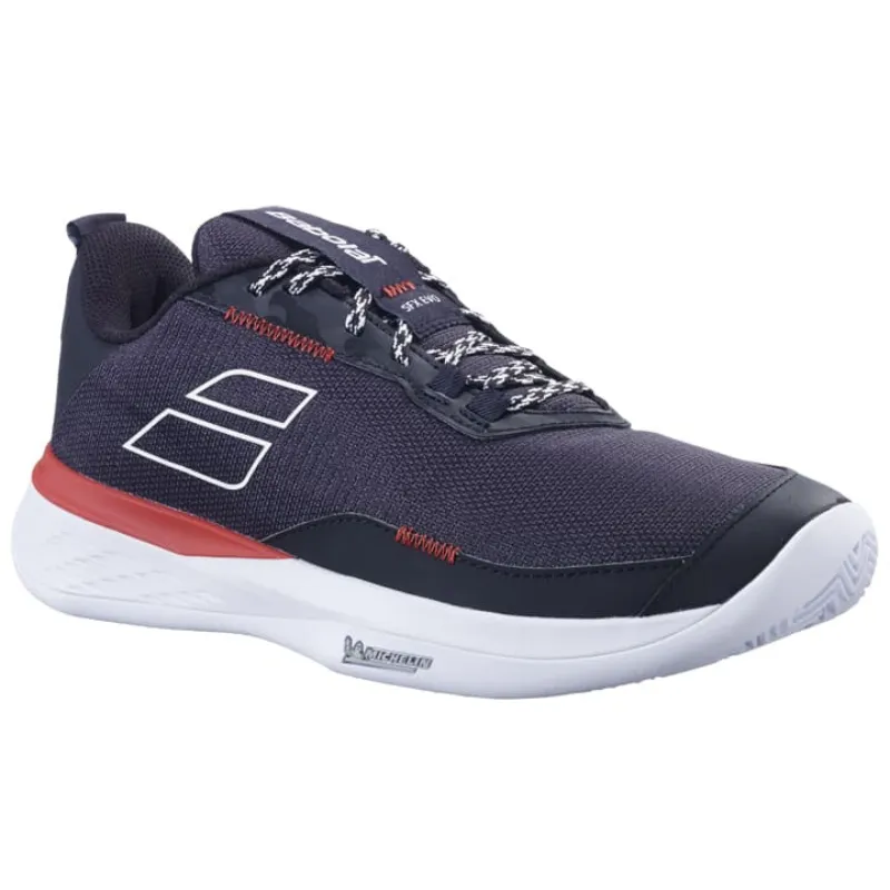 Babolat  SFX Evo Clay Men  Tennis Shoes - Black/Fiesta Red All Season