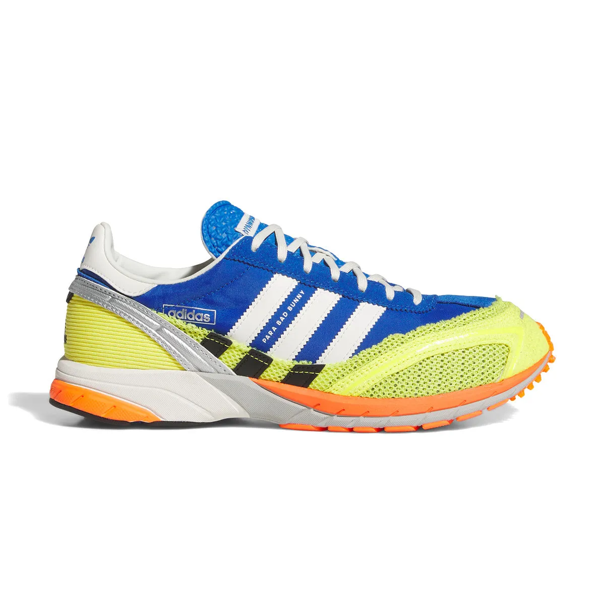 Flower Path Wear Anywhere   Bad Bunny Adizero SL 72 'Blue Shock Yellow'