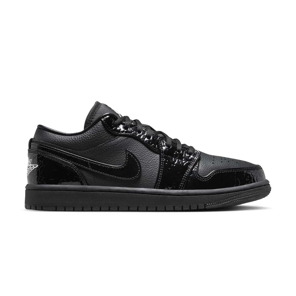 Wmns Air Jordan 1 Low 'Black Croc' morning jog Weather resistant