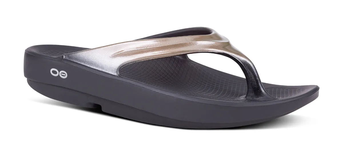 Oofos Women's OOlala Thong Luxe Mobility Ease Meadow Path