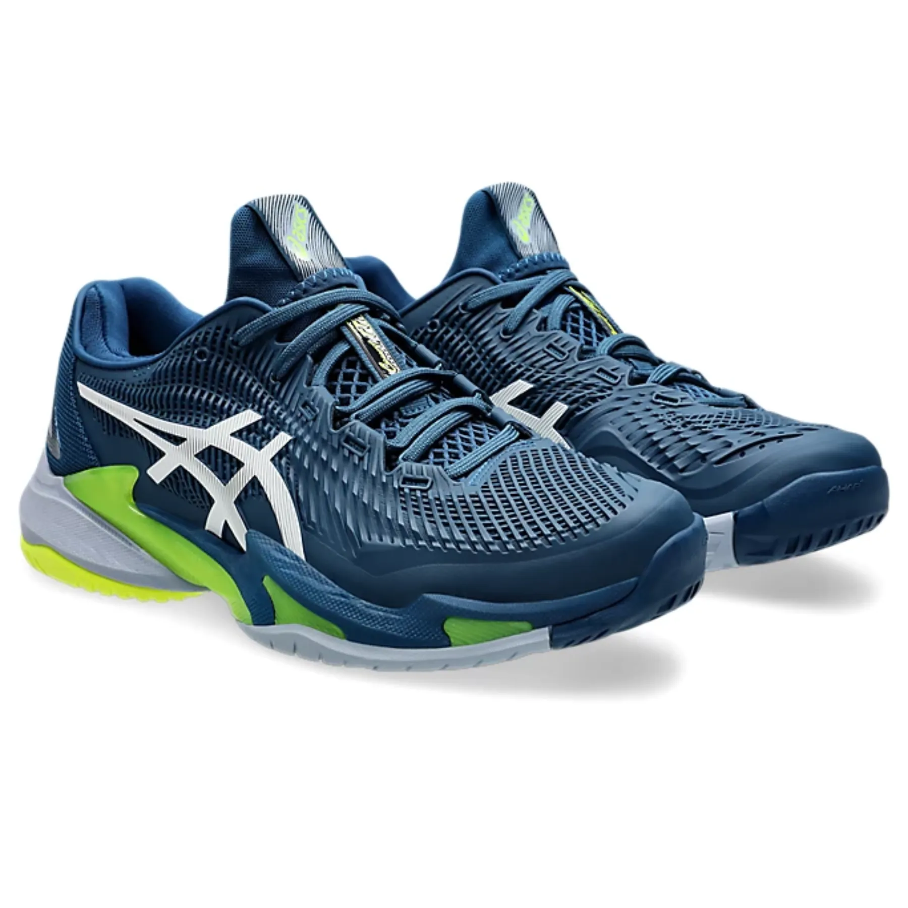 Asics Court FF 3 Men Tennis Shoes - Mako Blue/White Training Style
