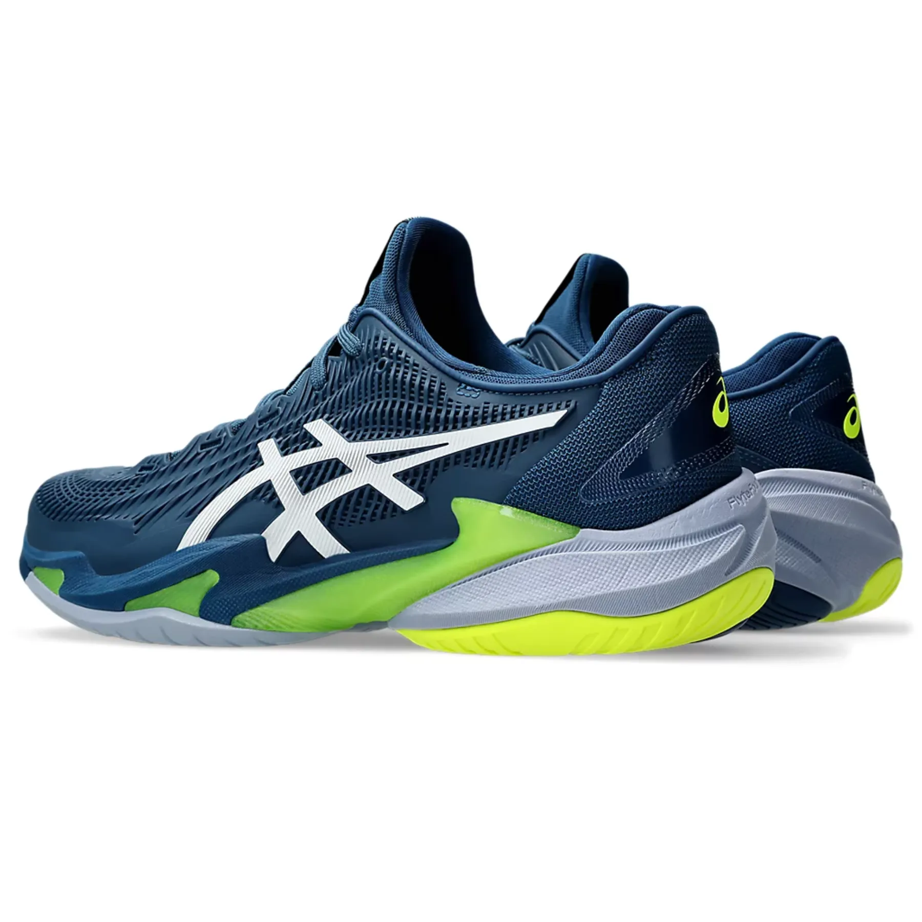 Asics Court FF 3 Men Tennis Shoes - Mako Blue/White Rubber Outsole Ventilation holes