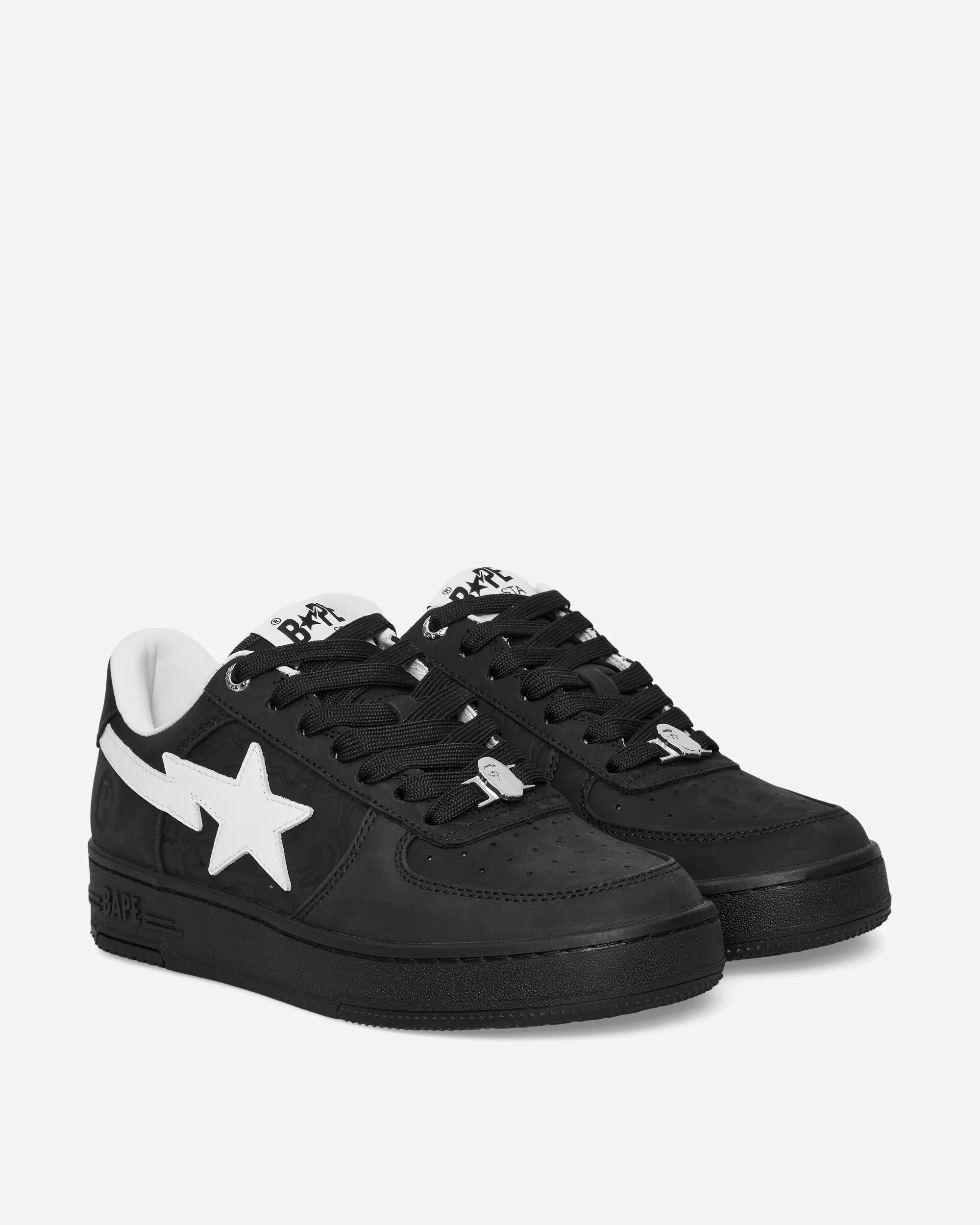 Mixed Texture Arch   Support BAPE STA #3 M2 Sneakers Black