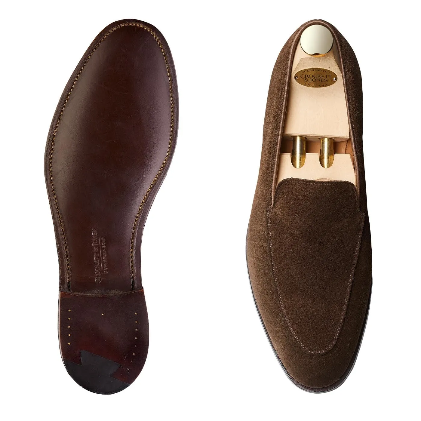 Cannes Dark Brown Calf Suede Effortless Look Comfortable Leather Footwear