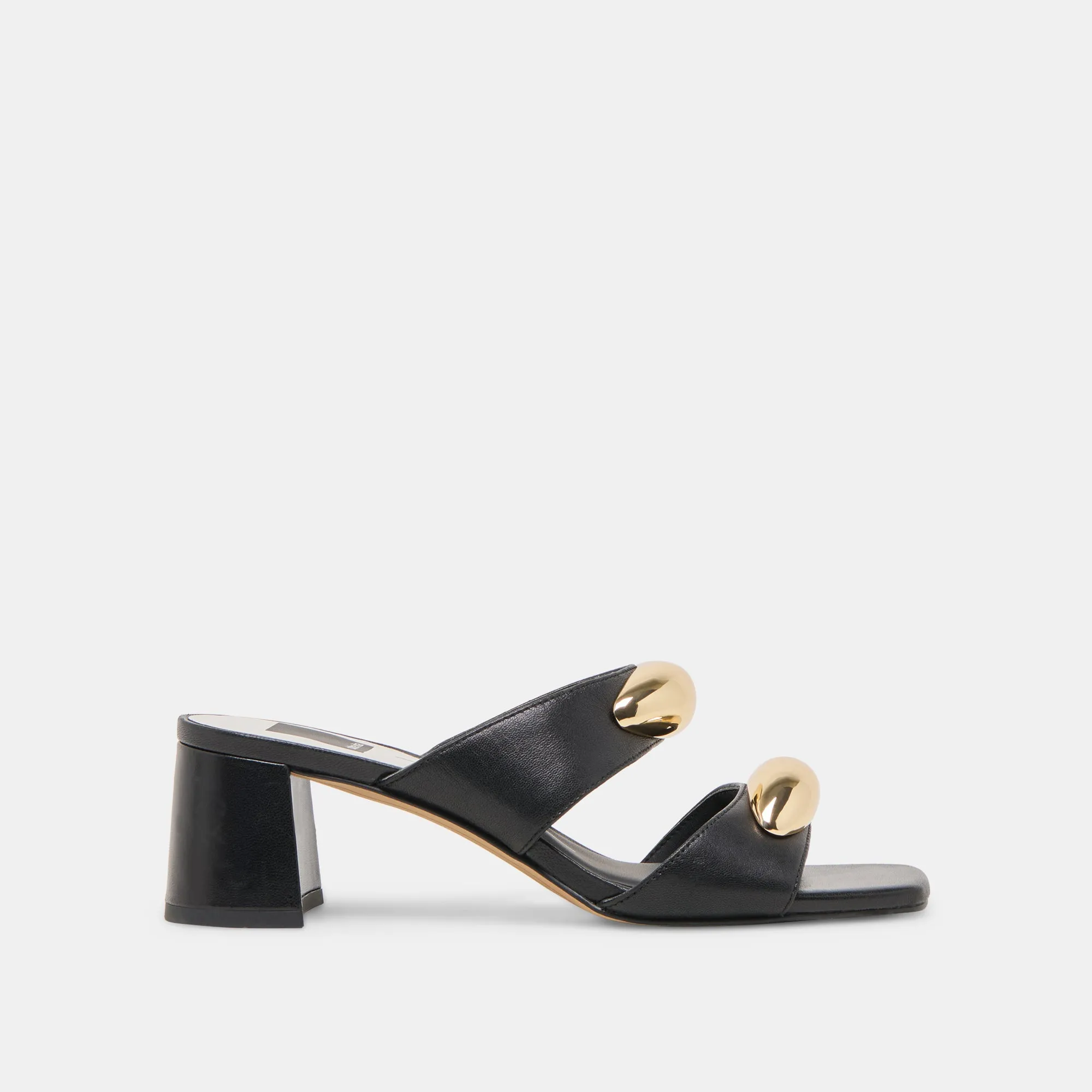 Luxury Sandals BARNET HEELS BLACK LEATHER