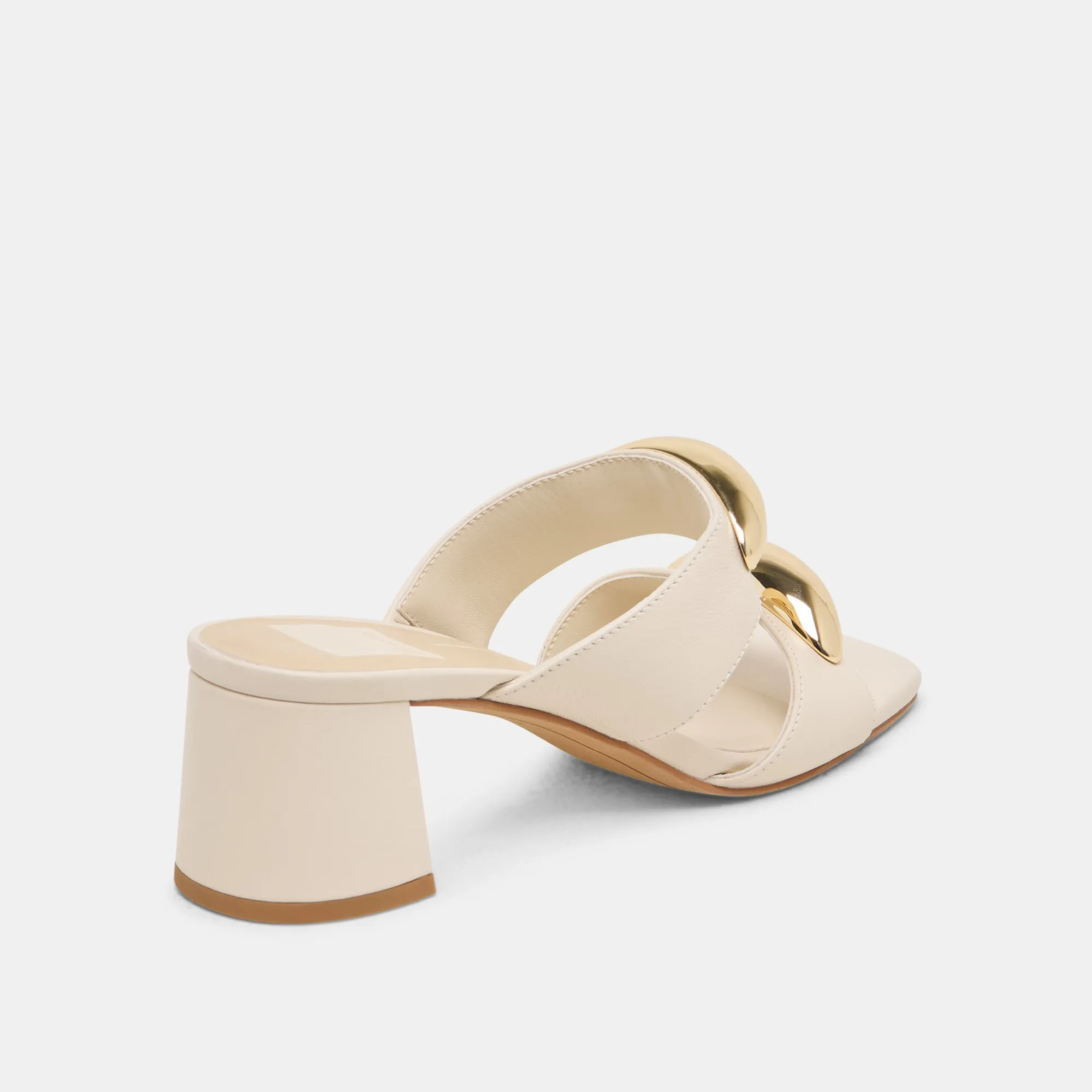 Luxe Evening Heels BARNET HEELS BONE LEATHER