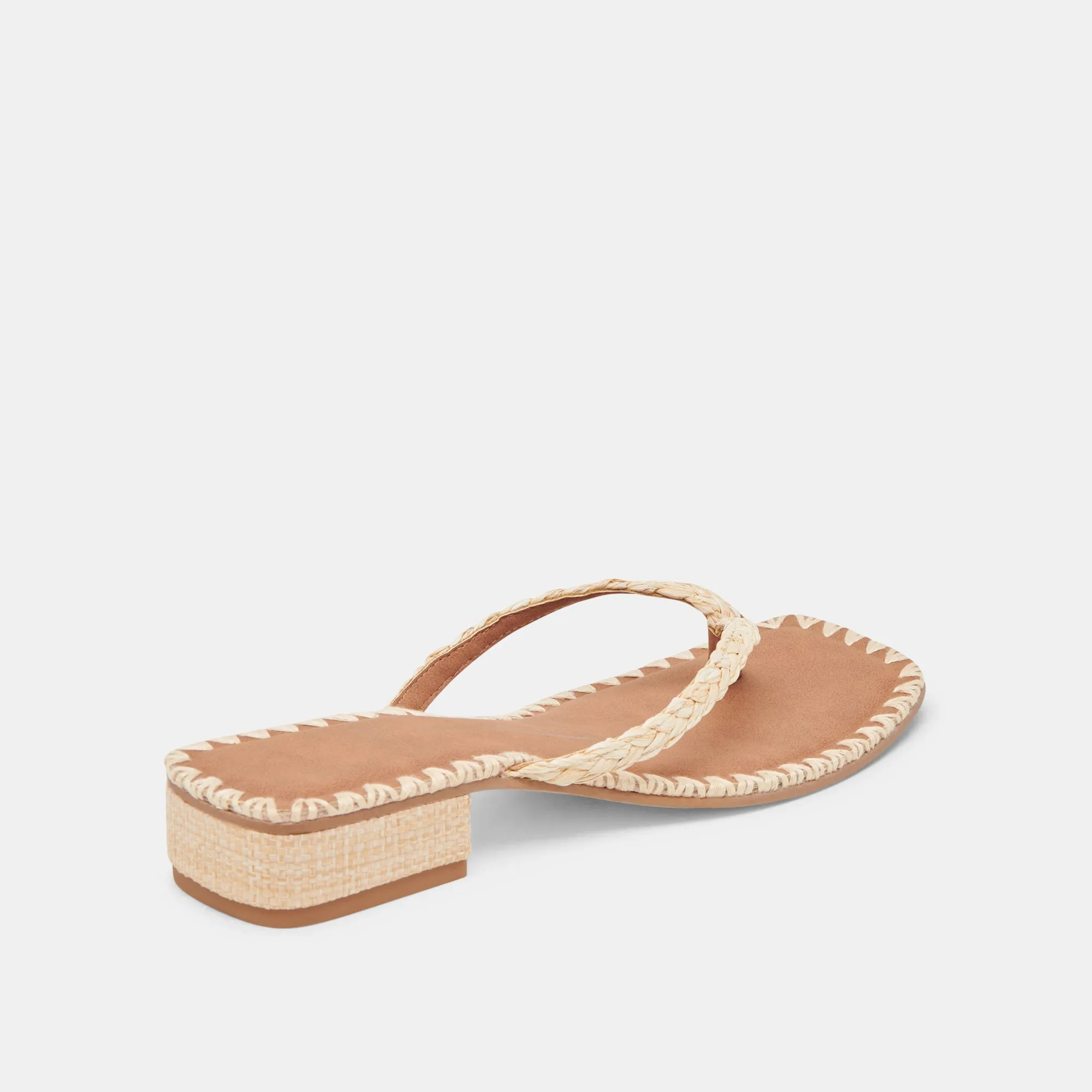BARTY SANDALS LT NATURAL RAFFIA Cute Heels