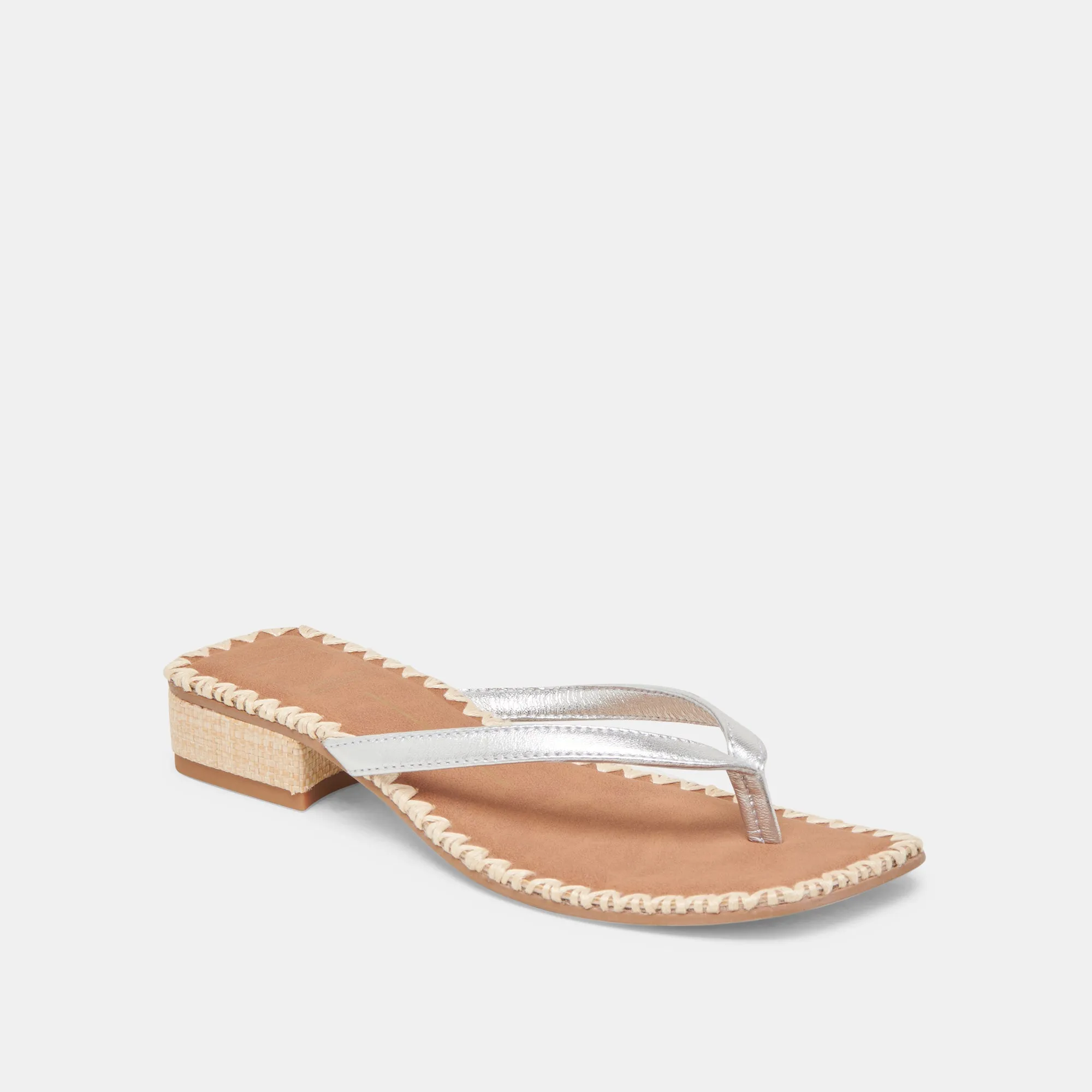 BARTY SANDALS SILVER METALLIC LEATHER Stylish Look