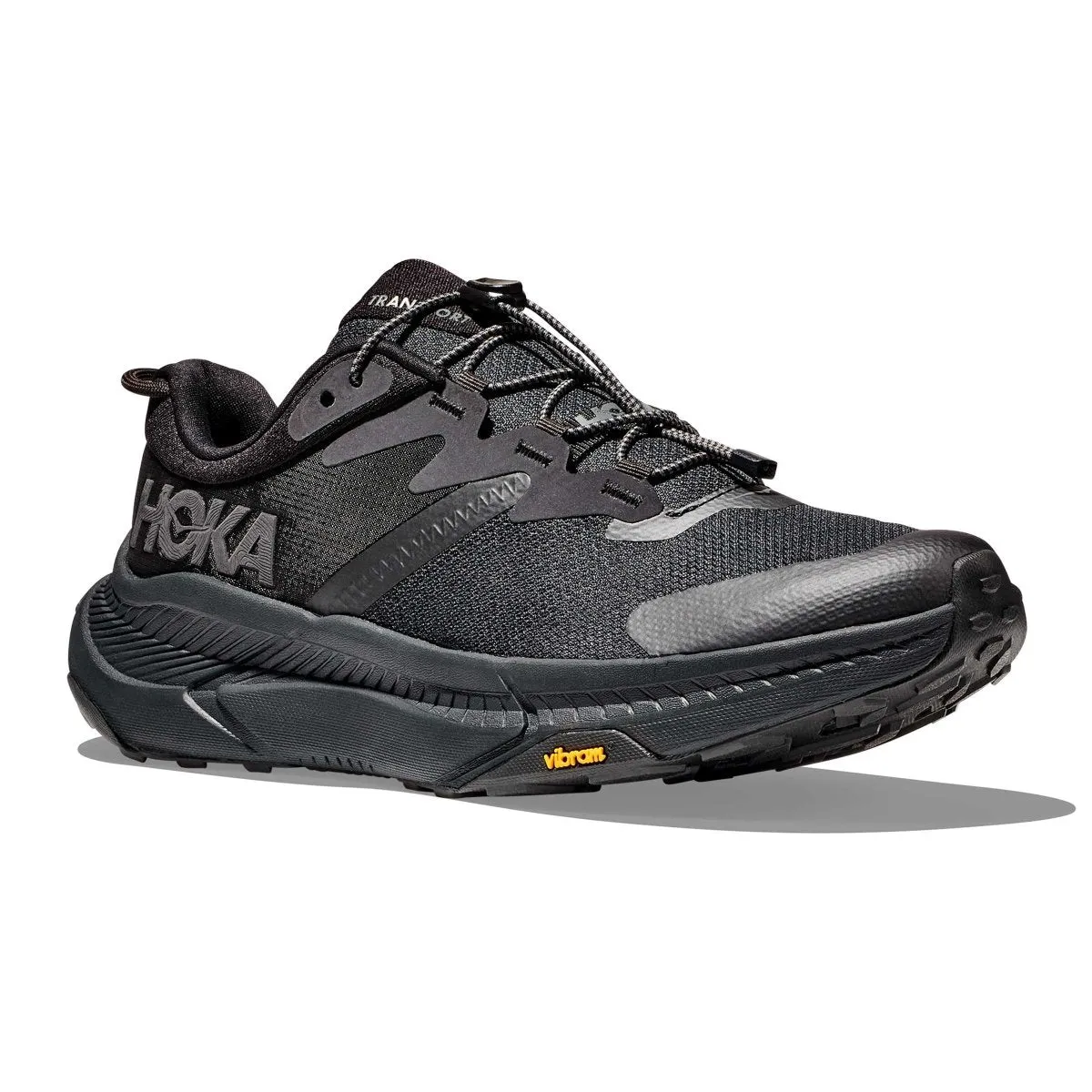 Hoka One One Men's Transport Black/Black Meadow Path Breathable Canvas
