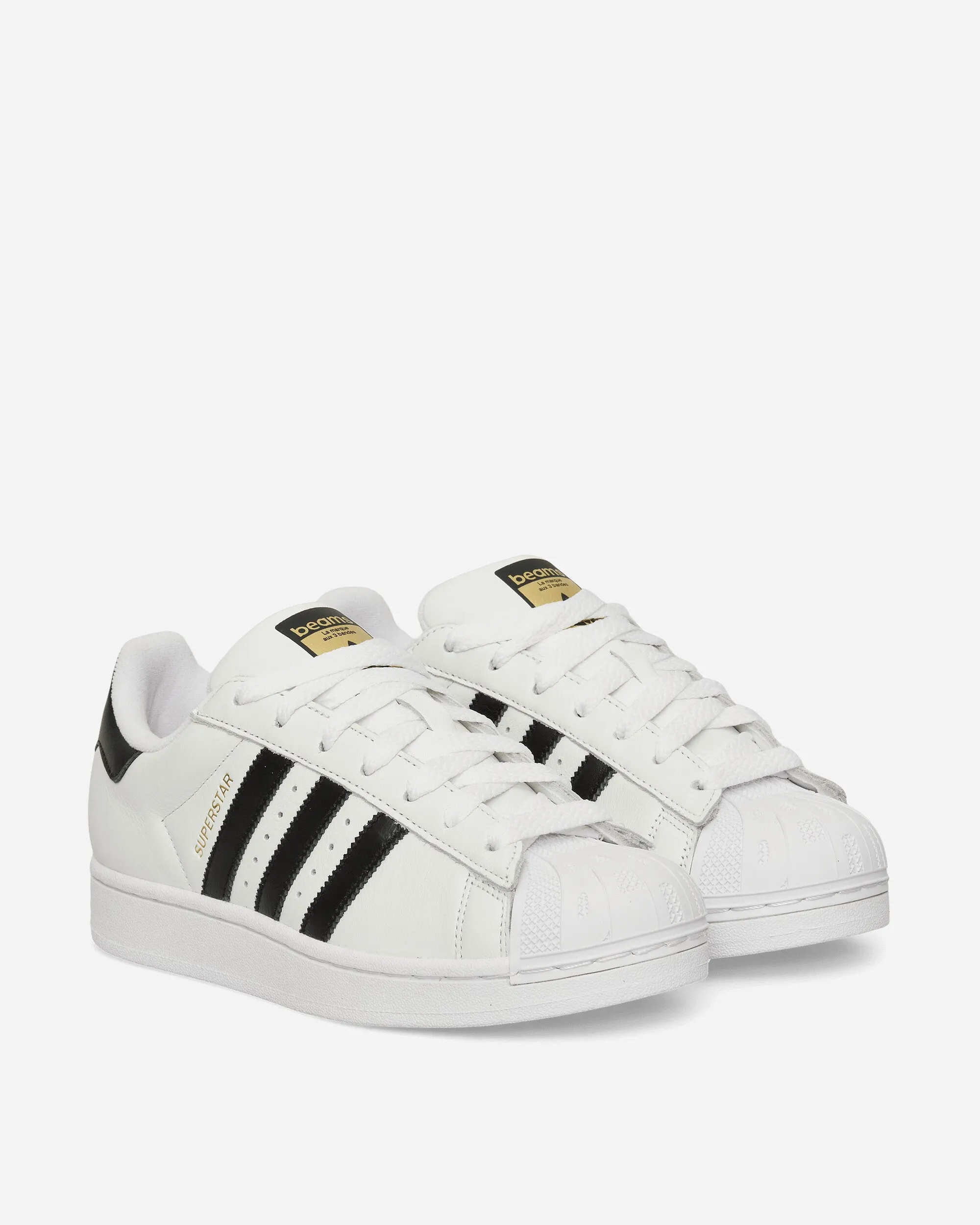 BEAMS Superstar Sneakers White / Core Black Low noise College Style